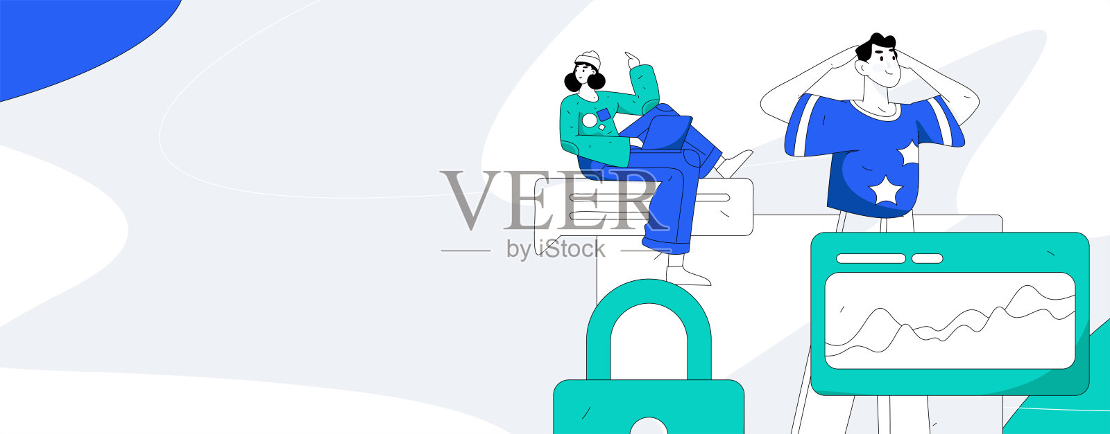 业务网络安全特性平面矢量概念操作手绘插图插画图片素材