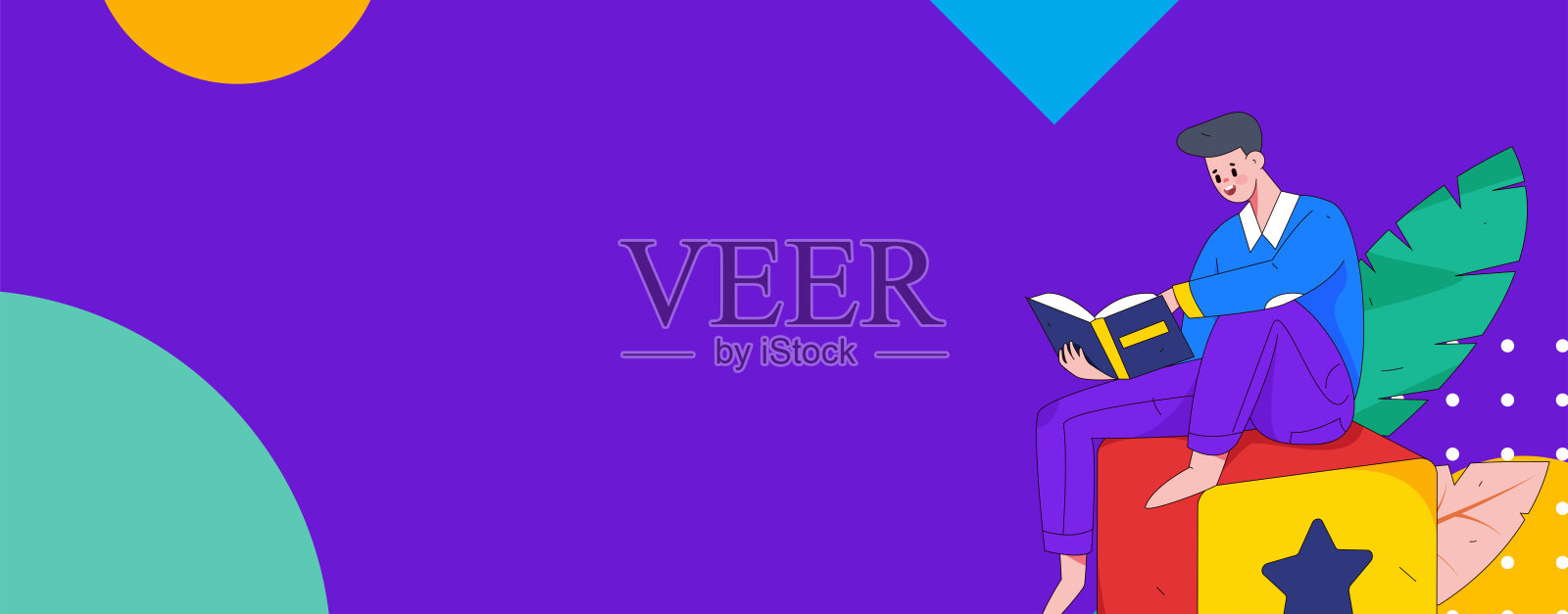 教育和学习的人平面矢量概念手绘插图插画图片素材