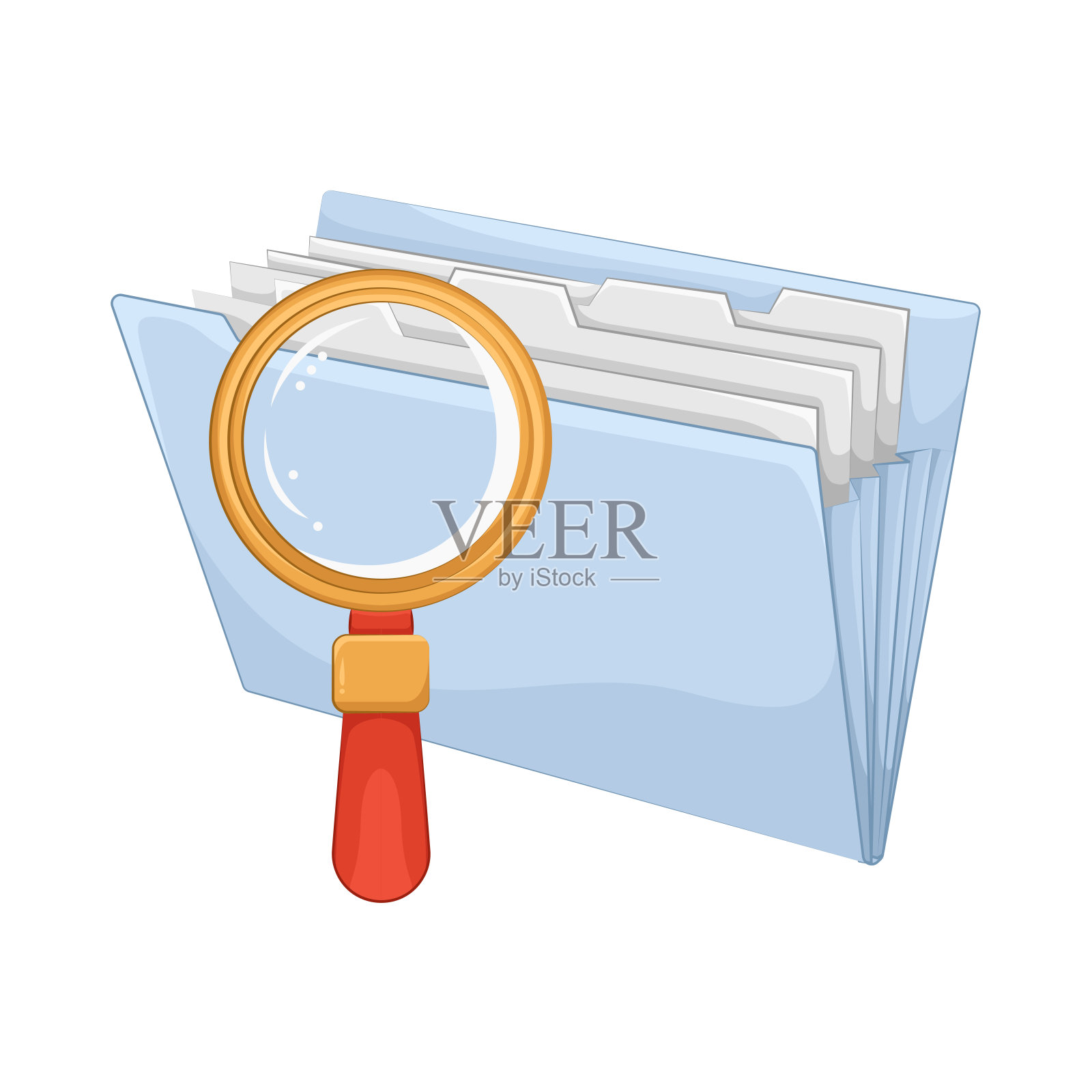 搜索文件夹插画图片素材