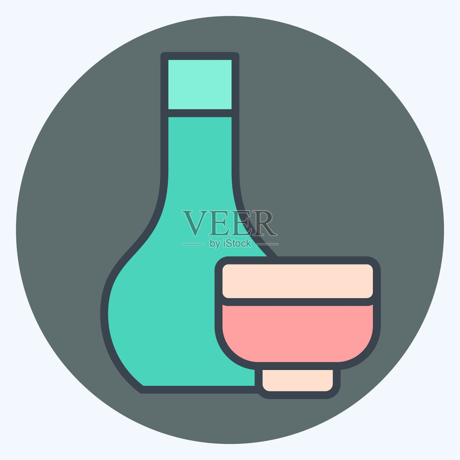 图标的缘故。与日本有关的符号。颜色搭配风格。简单的设计说明。插画图片素材