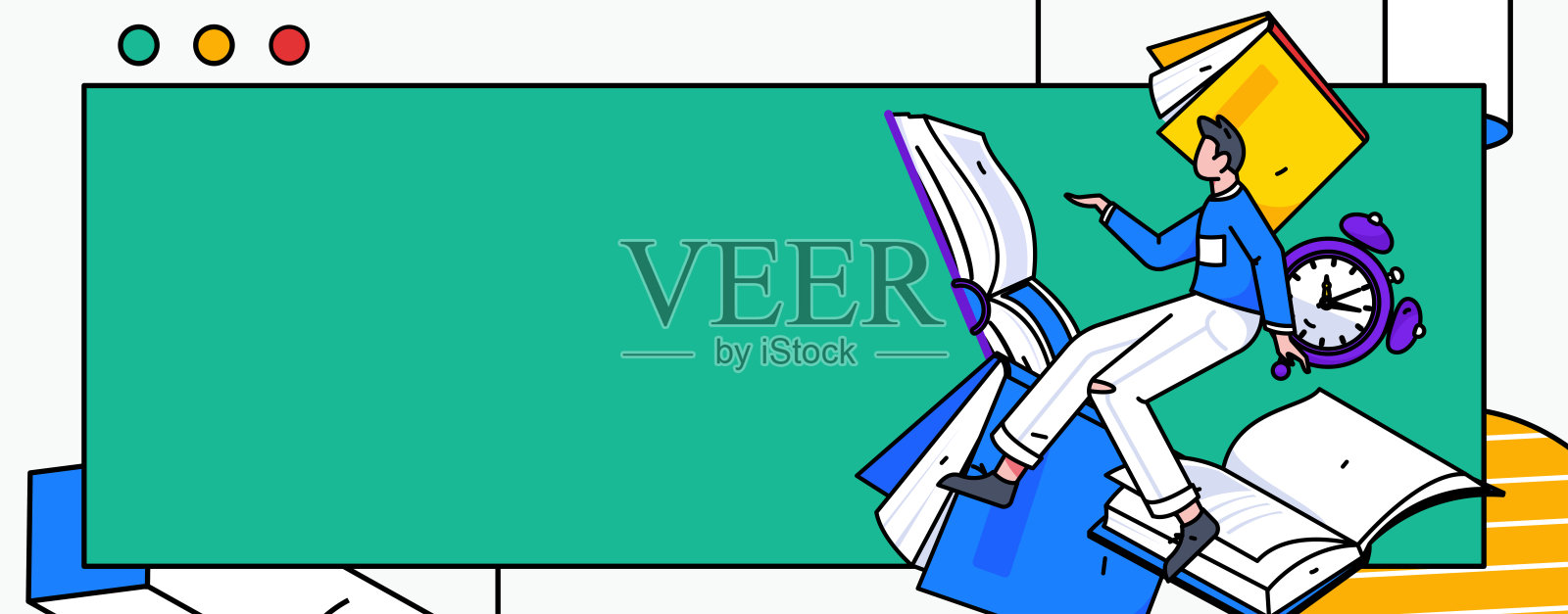 文字阅读静静地矢量概念操作手绘插图插画图片素材