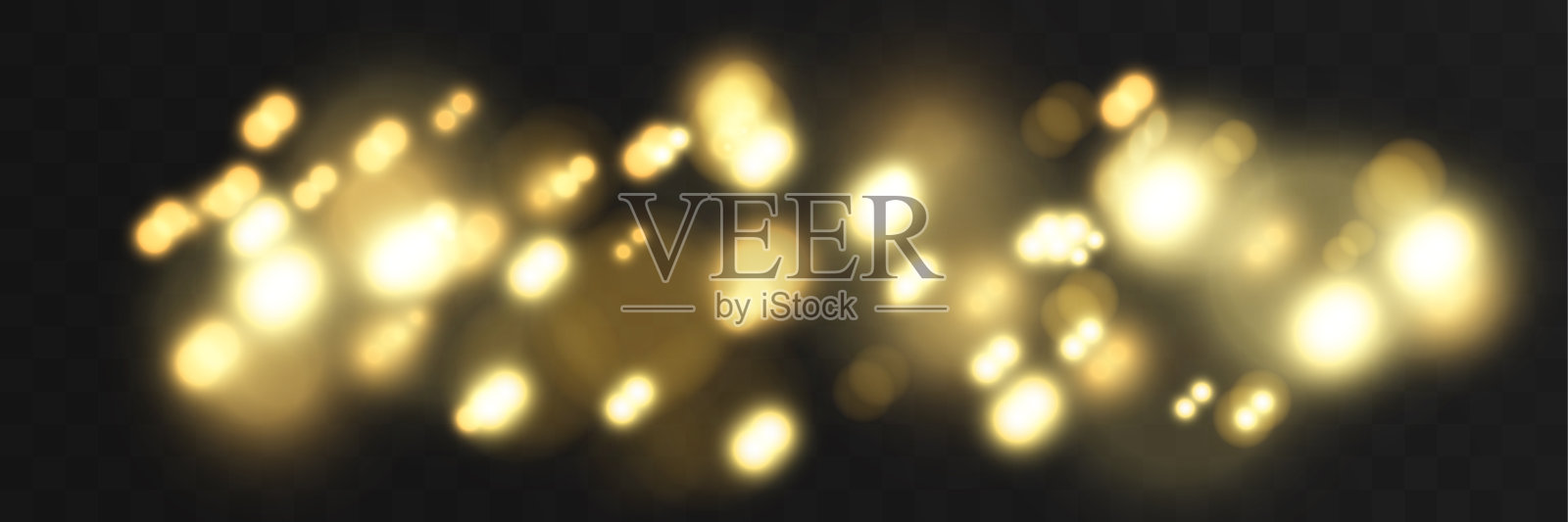 在黑暗背景上模糊闪亮的散景。节日的背景。插画图片素材