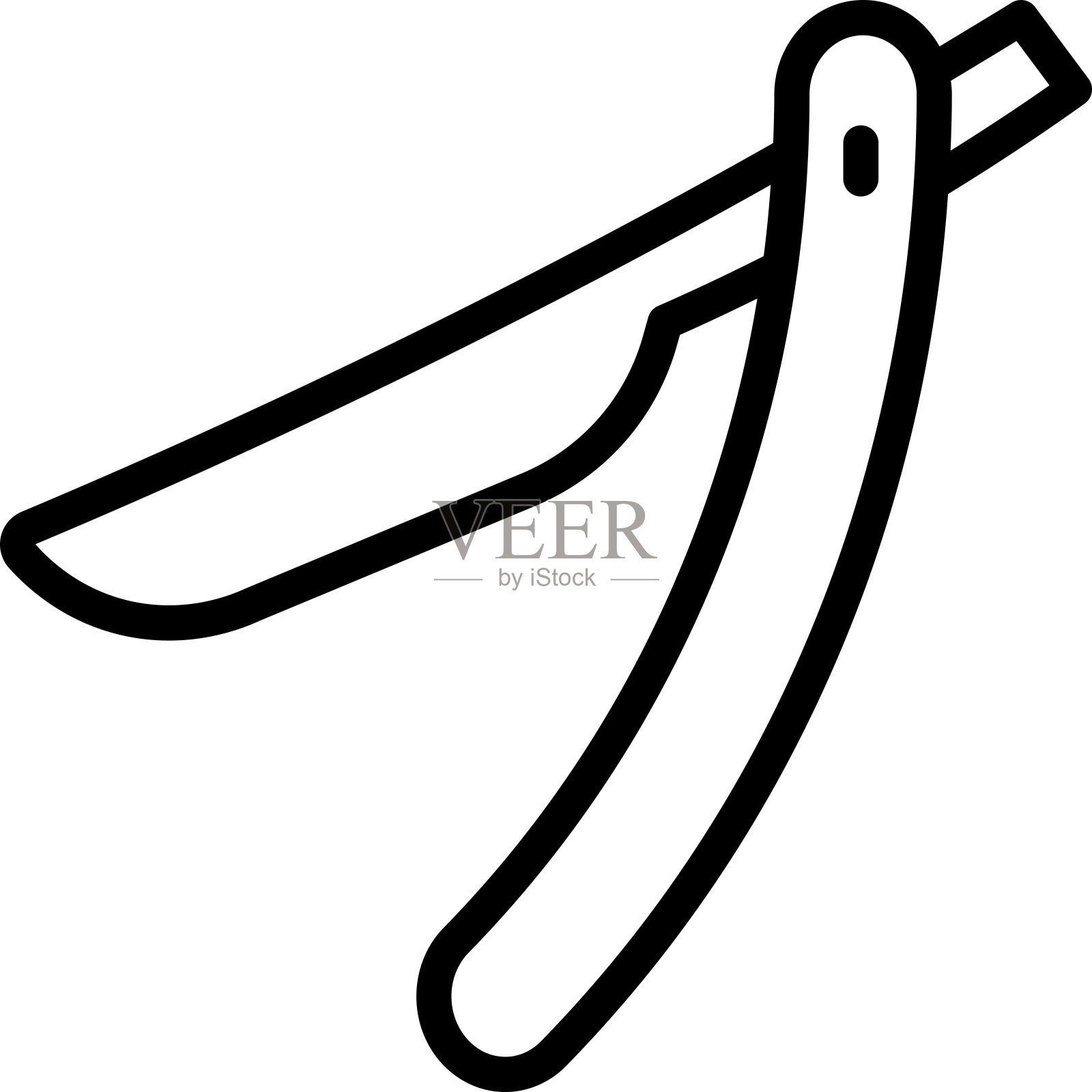 剃须刀图标。安全剃刀图标插画图片素材