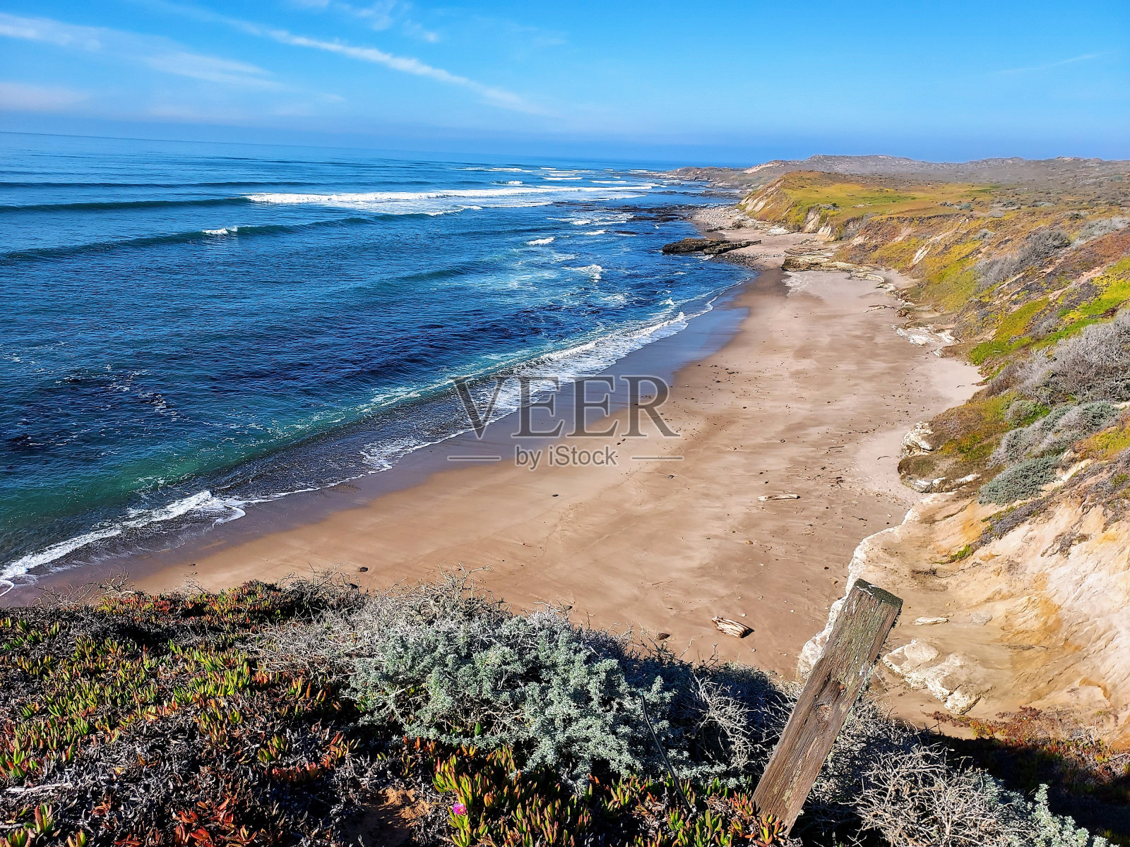 海滩视图照片摄影图片