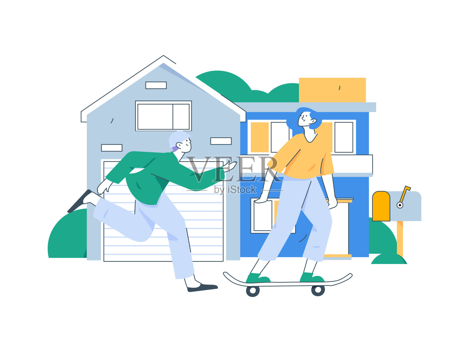 人们锻炼健康跑步矢量互联网运营说明插画图片素材