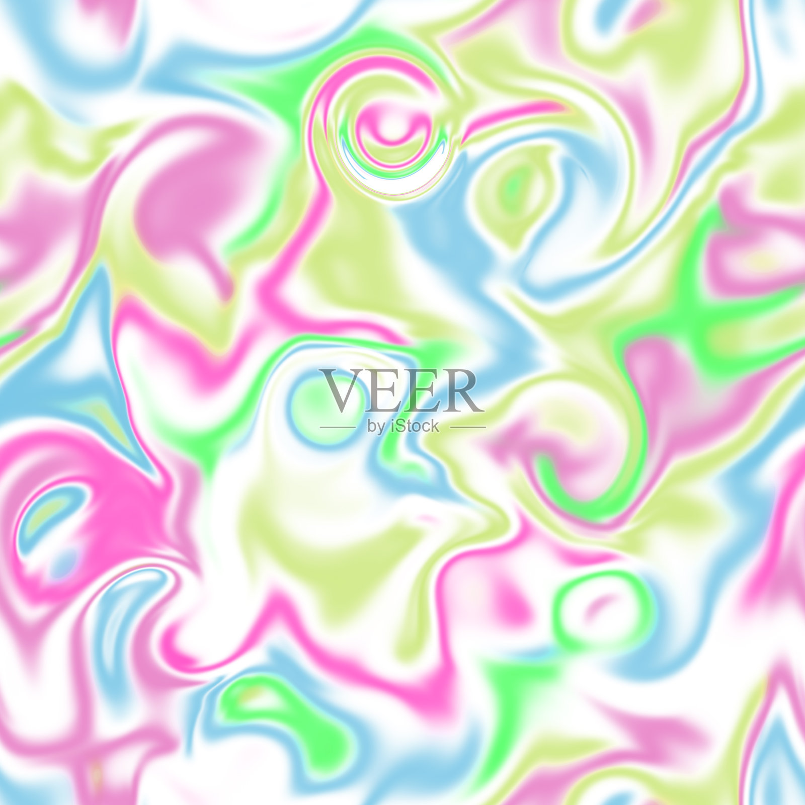 全息无缝图案。流动的虹彩液体的效果。迷幻的效果。童话独角兽趋势背景。90年代时尚。插画图片素材