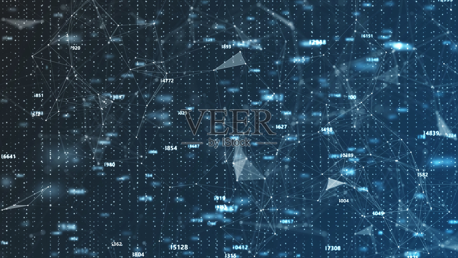 抽象数字流粒子。网络连接后台。大数据可视化。技术背景。3 d渲染。照片摄影图片