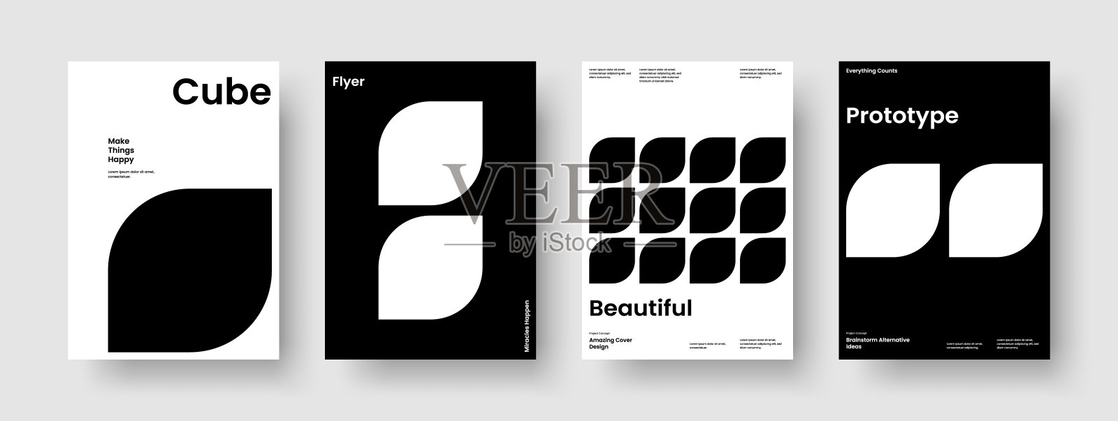 摘要传单布局。几何横幅模板。现代书籍封面设计。报告。海报。业务演示。背景。手册。时事通讯。目录。日报》。投资组合。广告插画图片素材