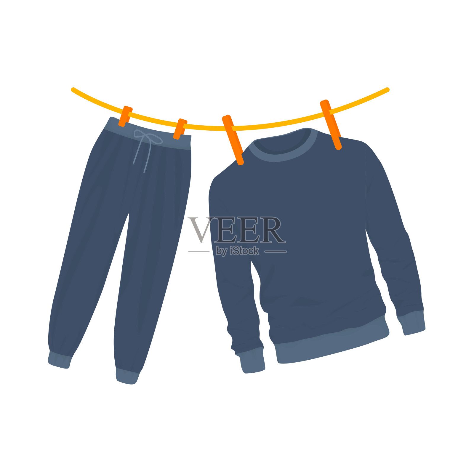 男装插画图片素材