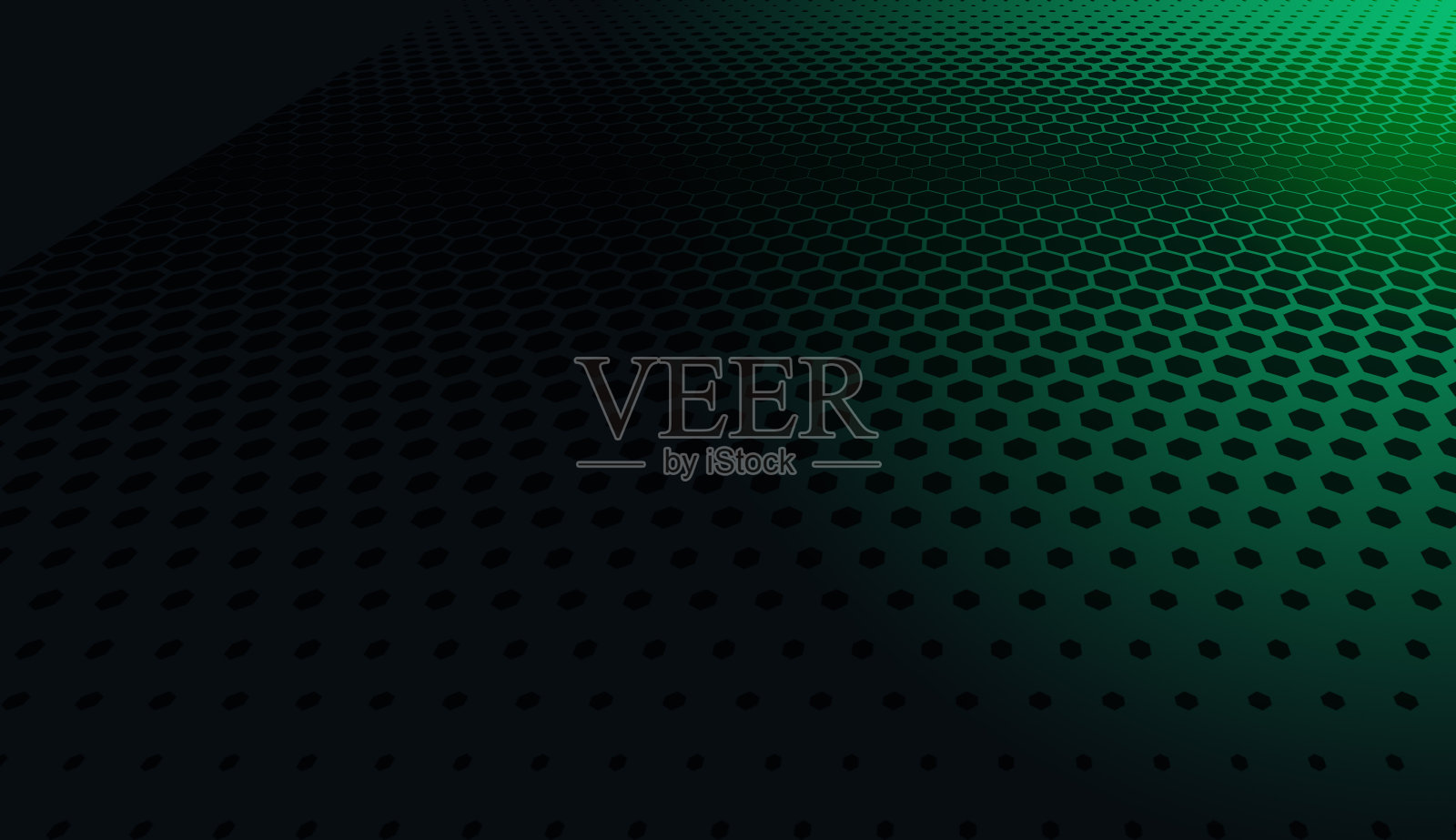 六边形网格图案和透视视图插画图片素材