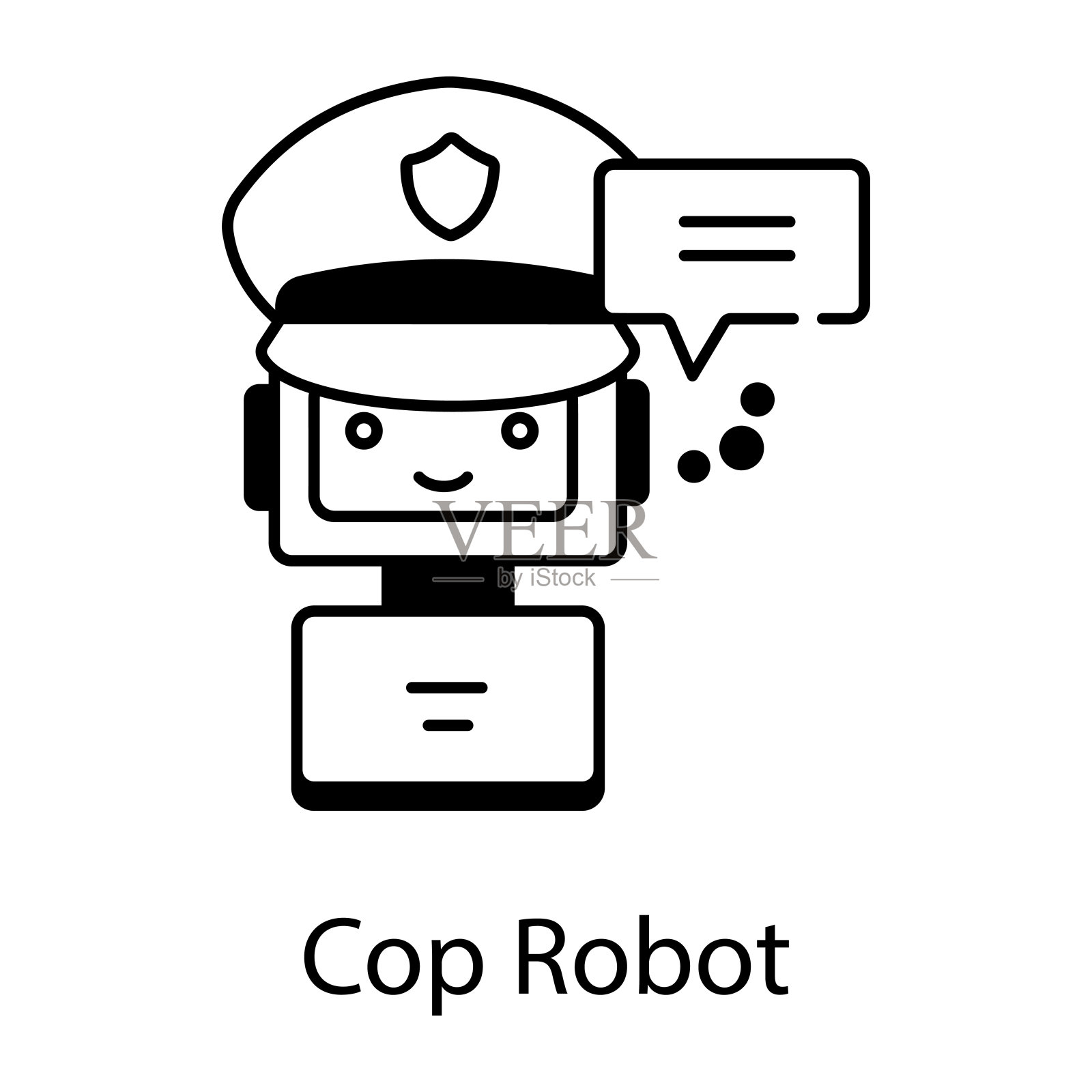 机器学习线性图标插画图片素材