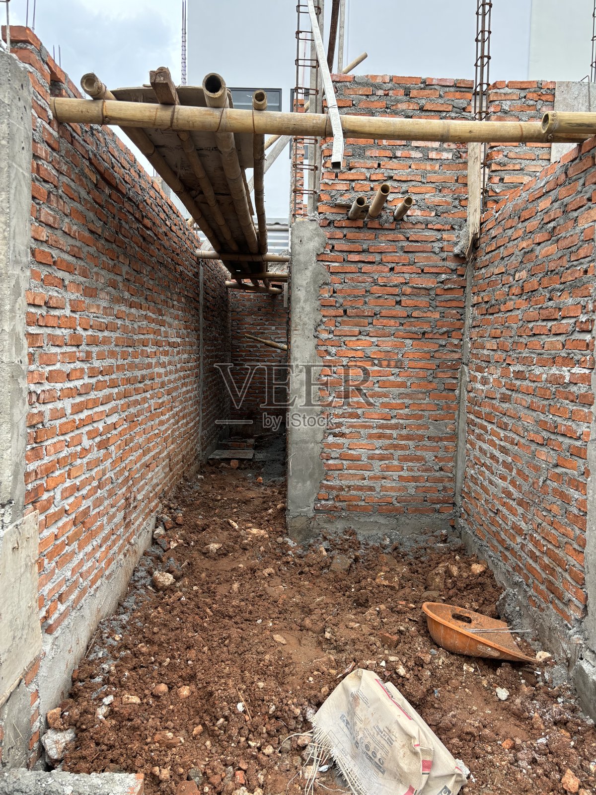 为房子建的墙照片摄影图片