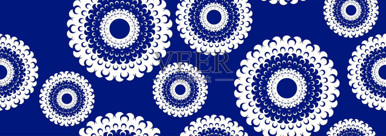 抽象花非洲纺织艺术手绘民族图案1插画图片素材