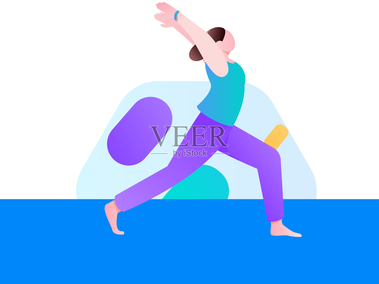 人们锻炼健康跑步矢量互联网运营说明插画图片素材