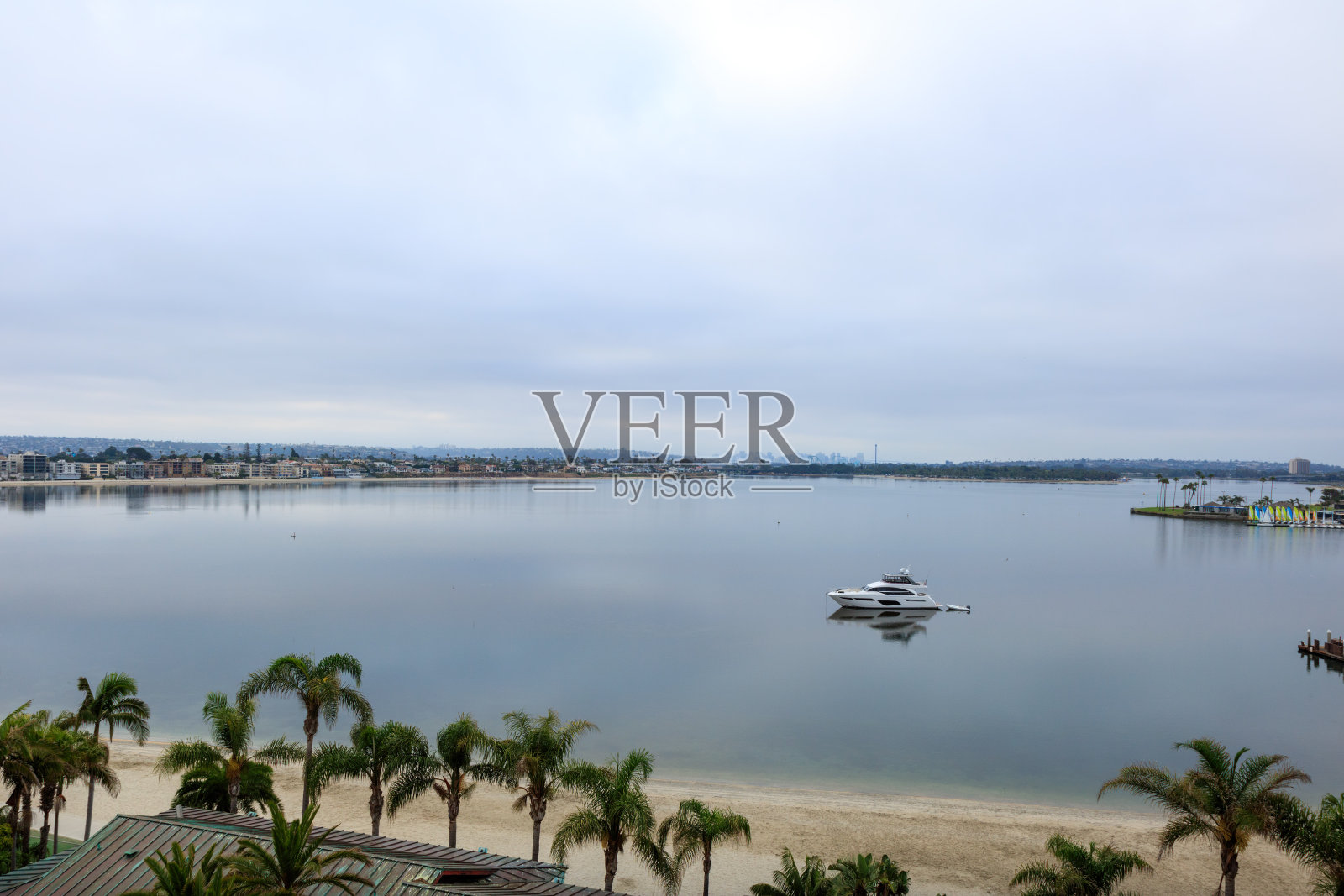 加州圣地亚哥赛欧湾多云的早晨照片摄影图片