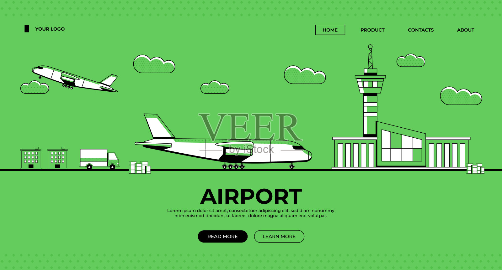 机场的插图插画图片素材