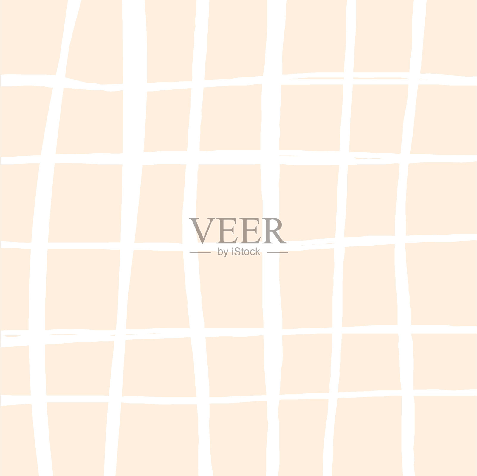 矢量手绘可爱的方格图案。格纹几何纹理简洁。交叉线。抽象、可爱、精致的图案是织物、纺织品、墙纸的理想选择。插画图片素材