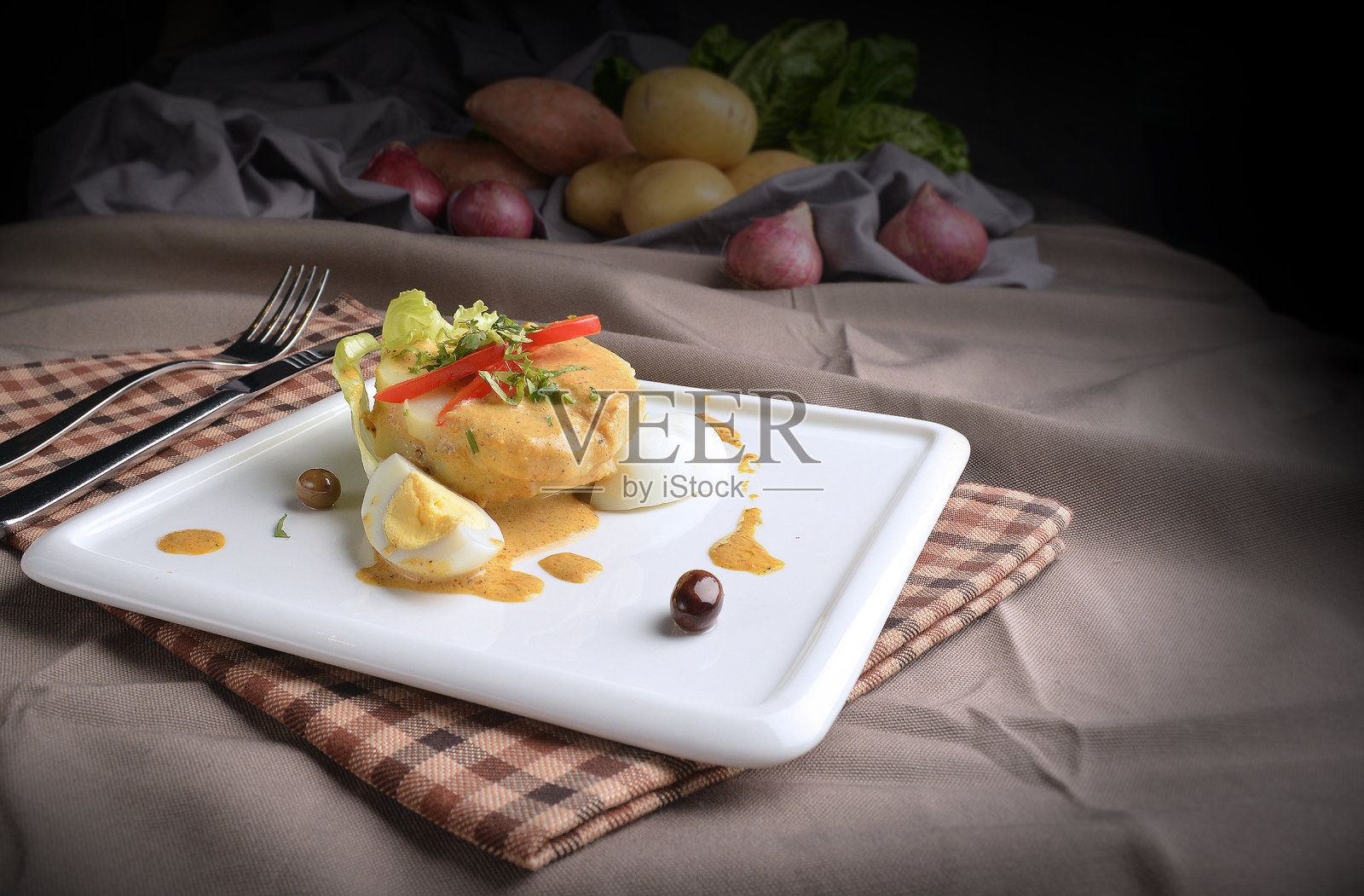 西餐厅秘鲁菜咖啡馆清真菜单照片摄影图片