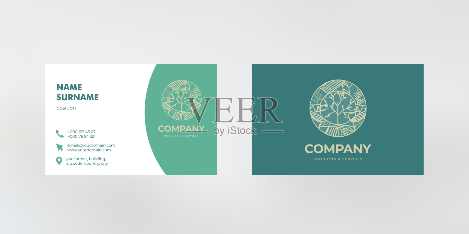 名片模板插画图片素材