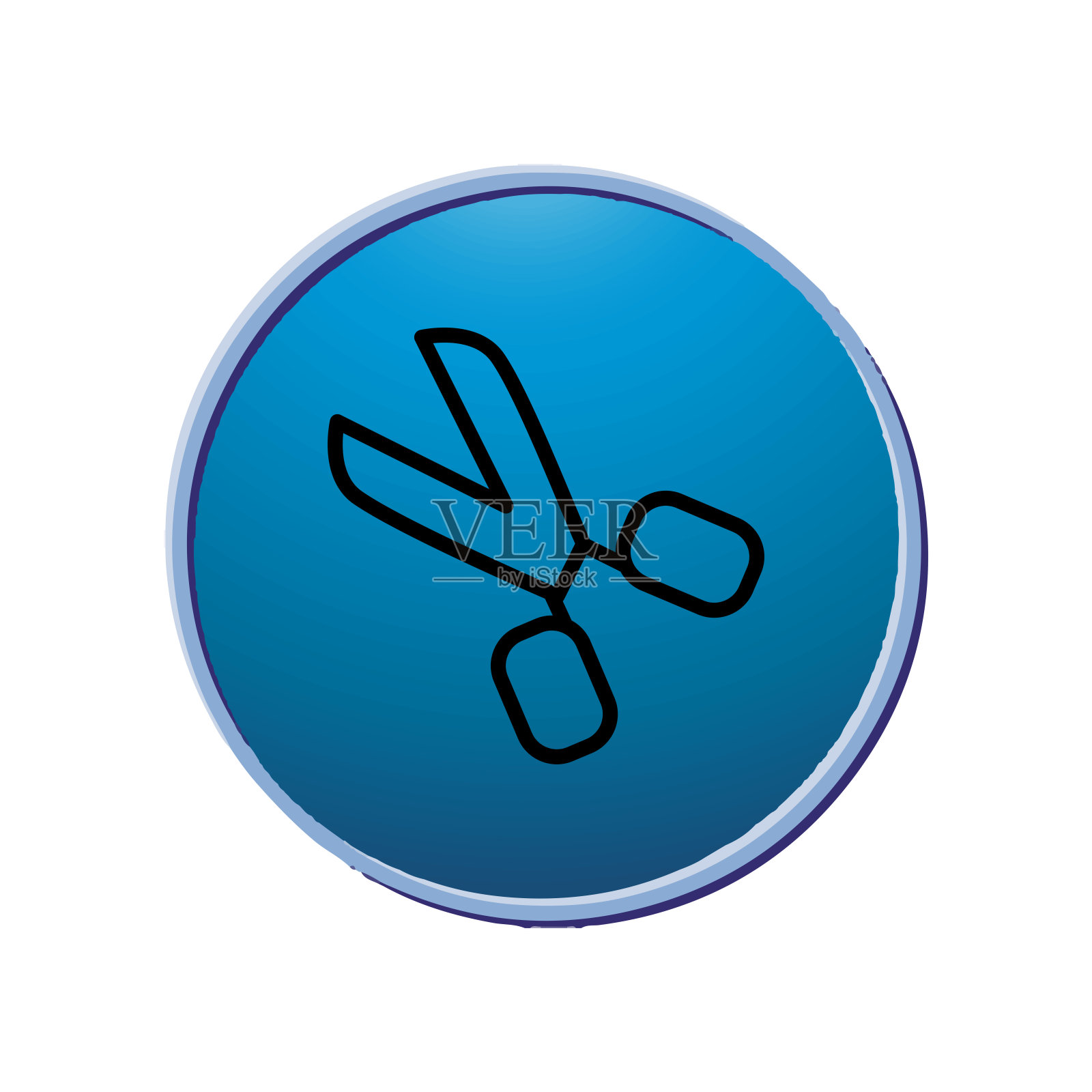 插图矢量图形剪刀图标模板插画图片素材