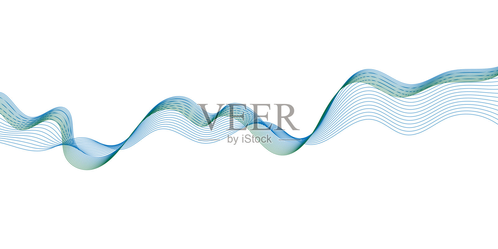 抽象图形波浪线。设计元素以科技、科学、现代理念为背景插画图片素材