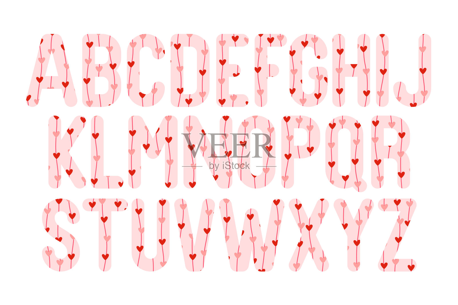 用途广泛的快乐字母合集插画图片素材