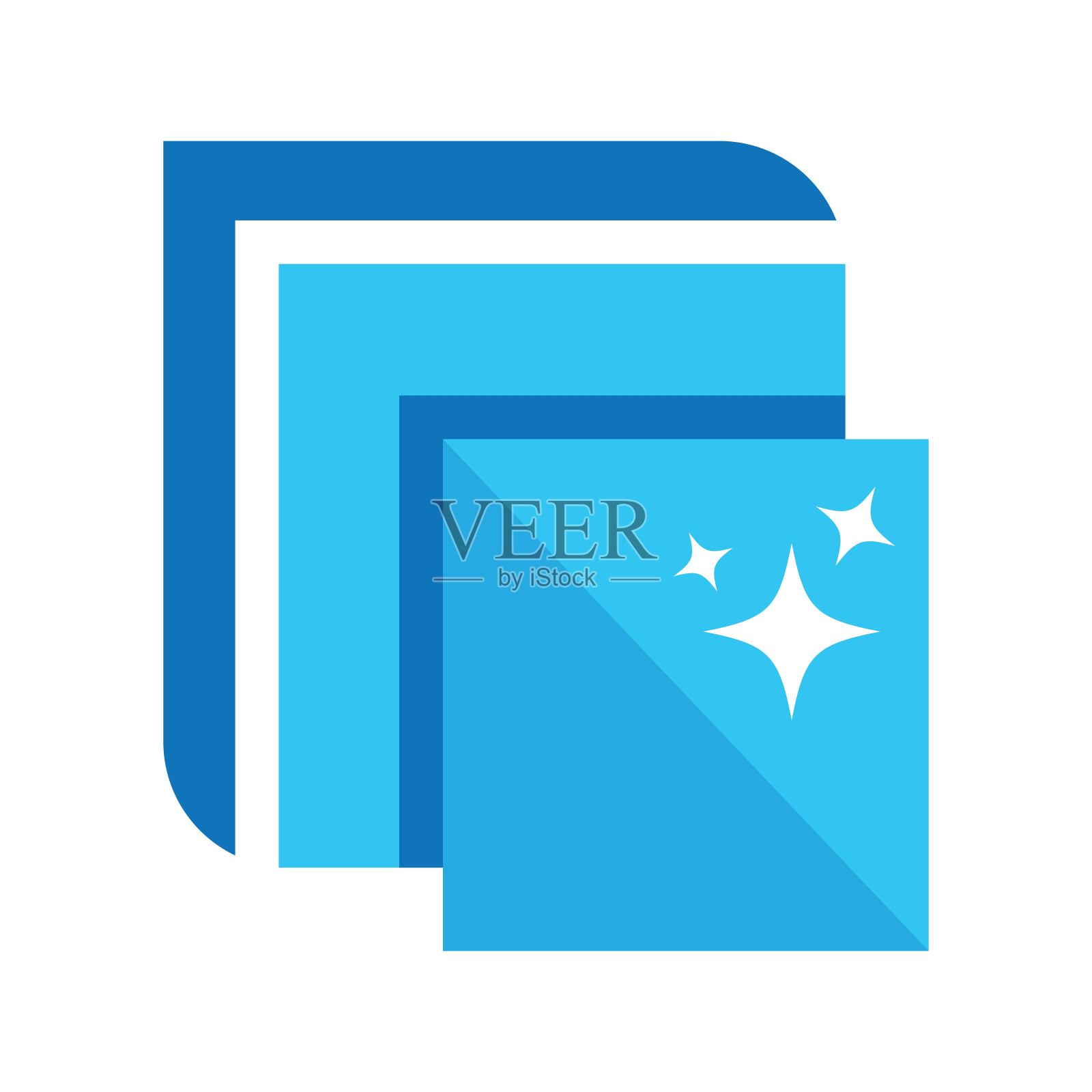 玻璃标志图像说明插画图片素材