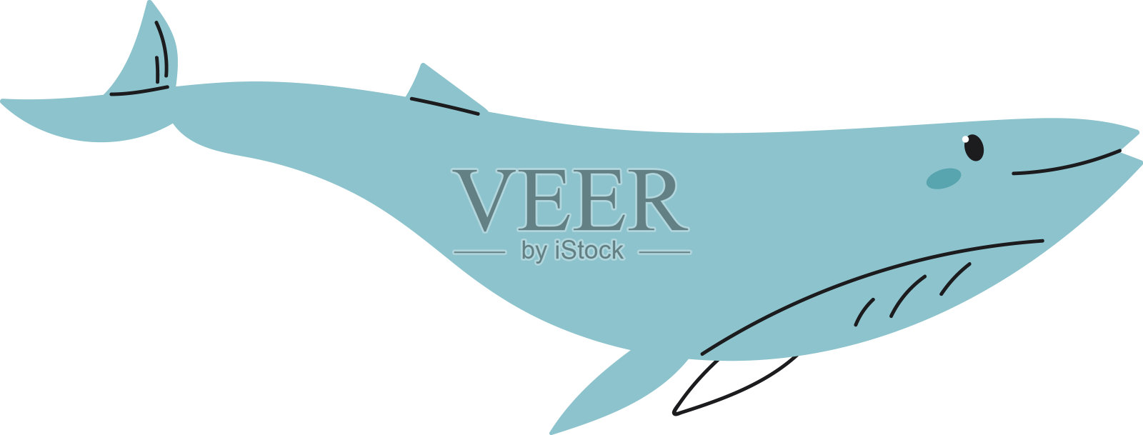 hand_drawn_set_of_simple_animals插画图片素材