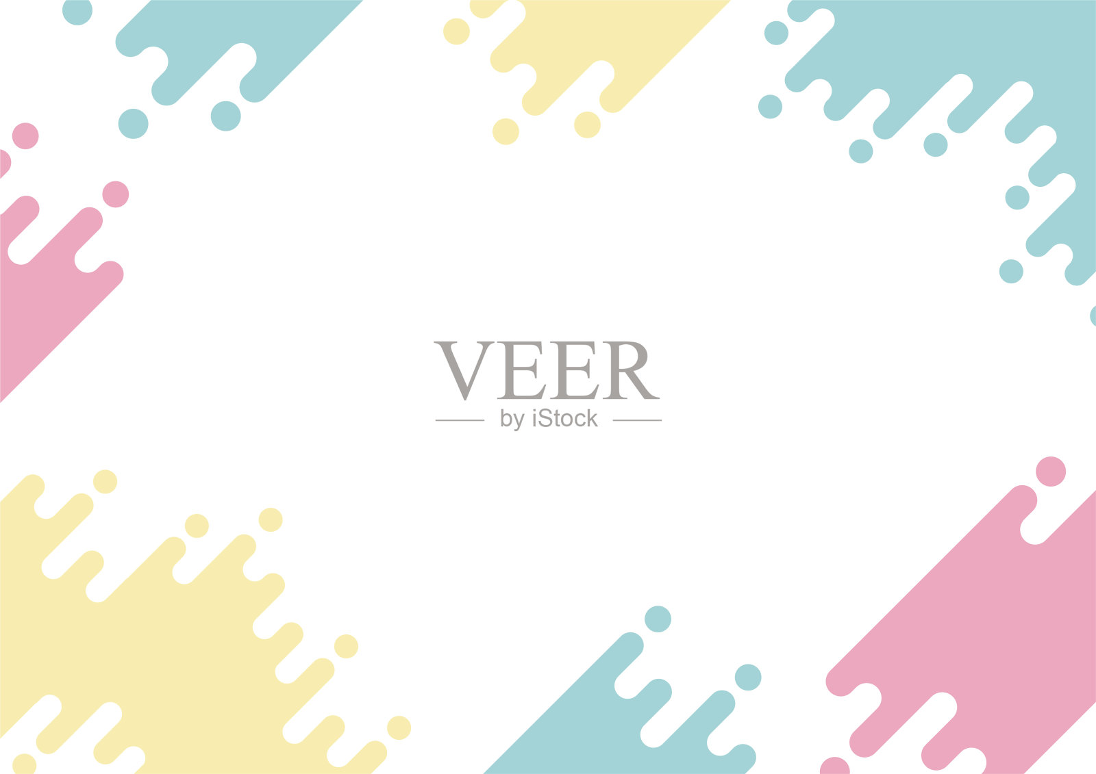 流行抽象几何框架背景插画图片素材