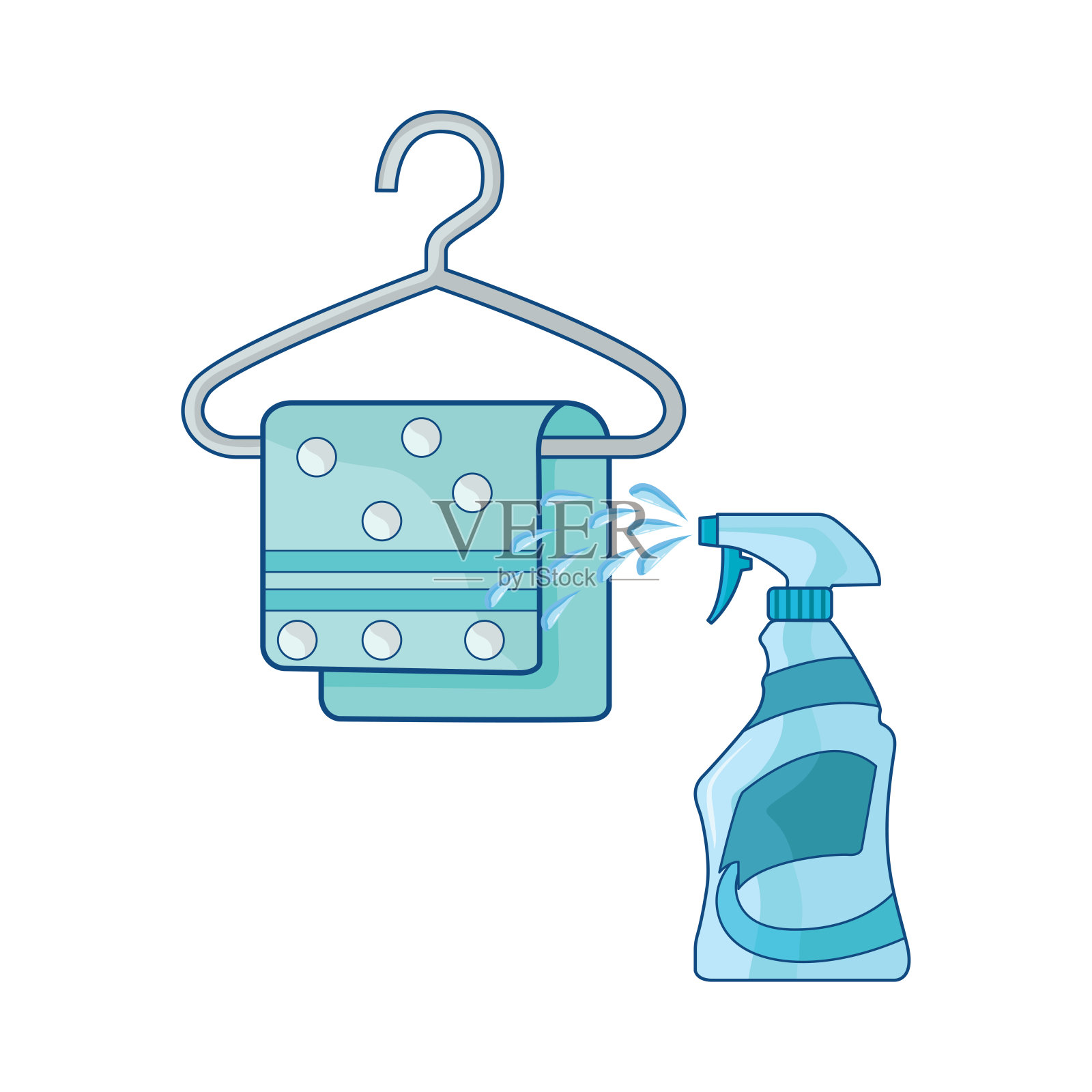 喷雾瓶插画图片素材