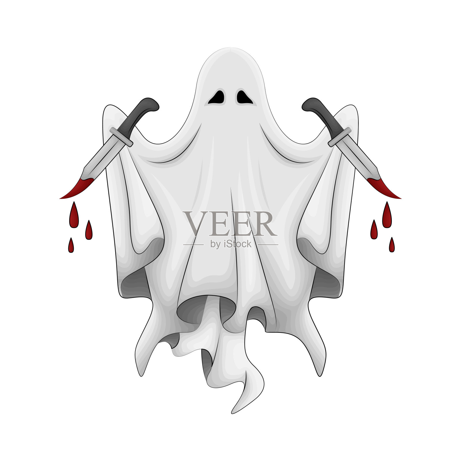 鬼插画图片素材