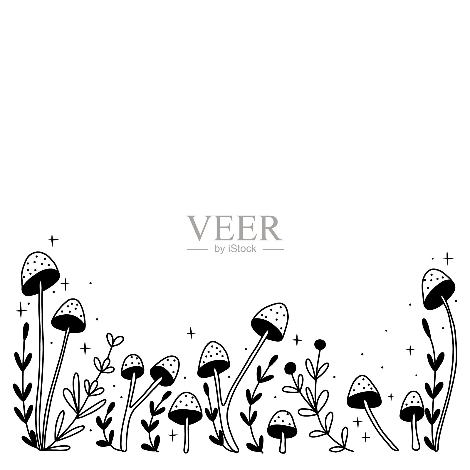 矢量插图月相集。不同阶段的月光活动在复古雕刻风格。星座插画图片素材