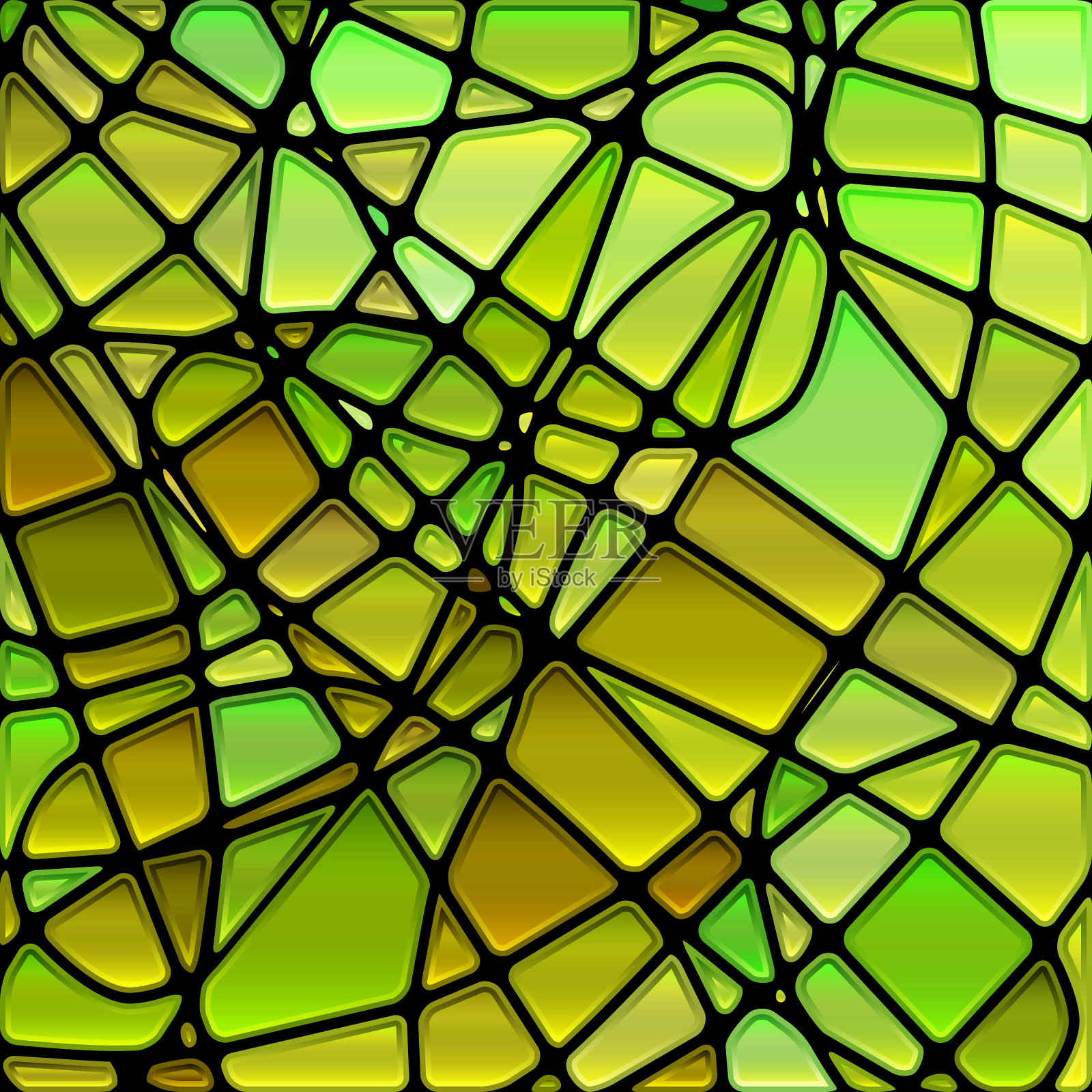 抽象矢量彩色玻璃马赛克背景插画图片素材