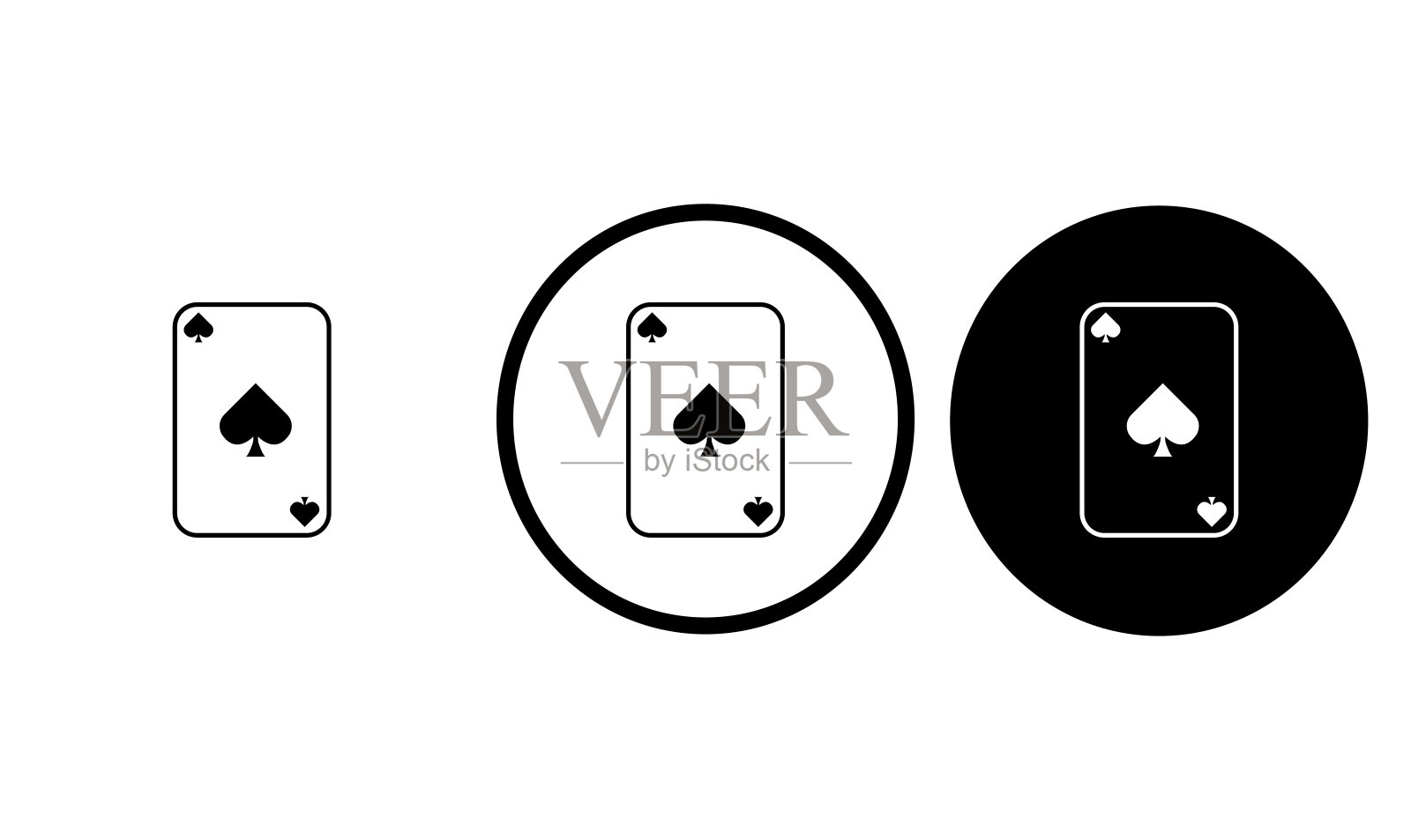 黑桃牌插画图片素材