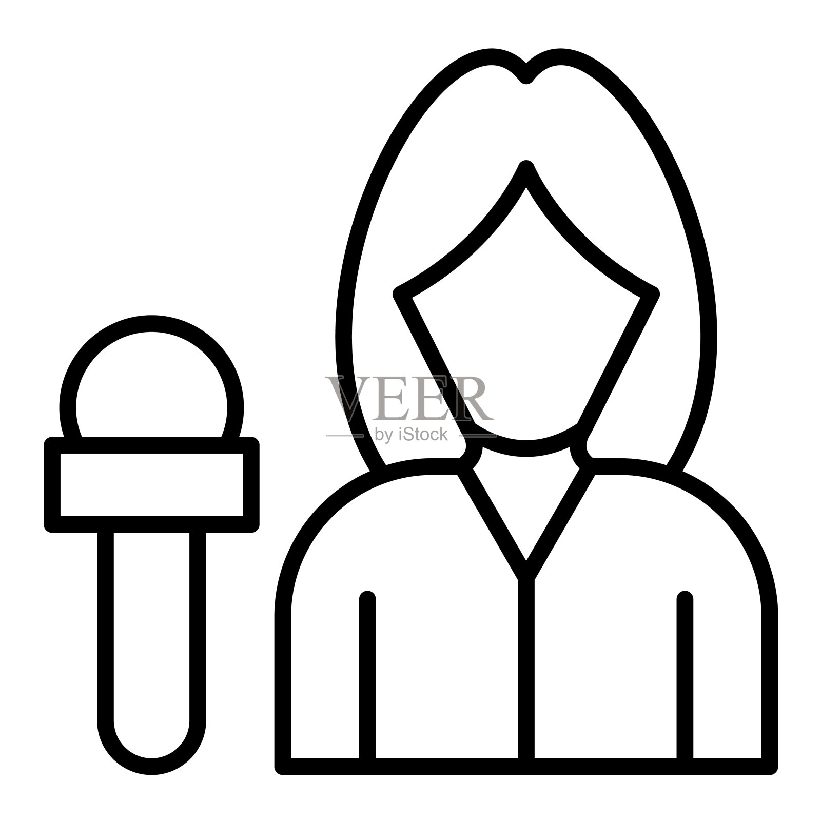 记者图标插画图片素材
