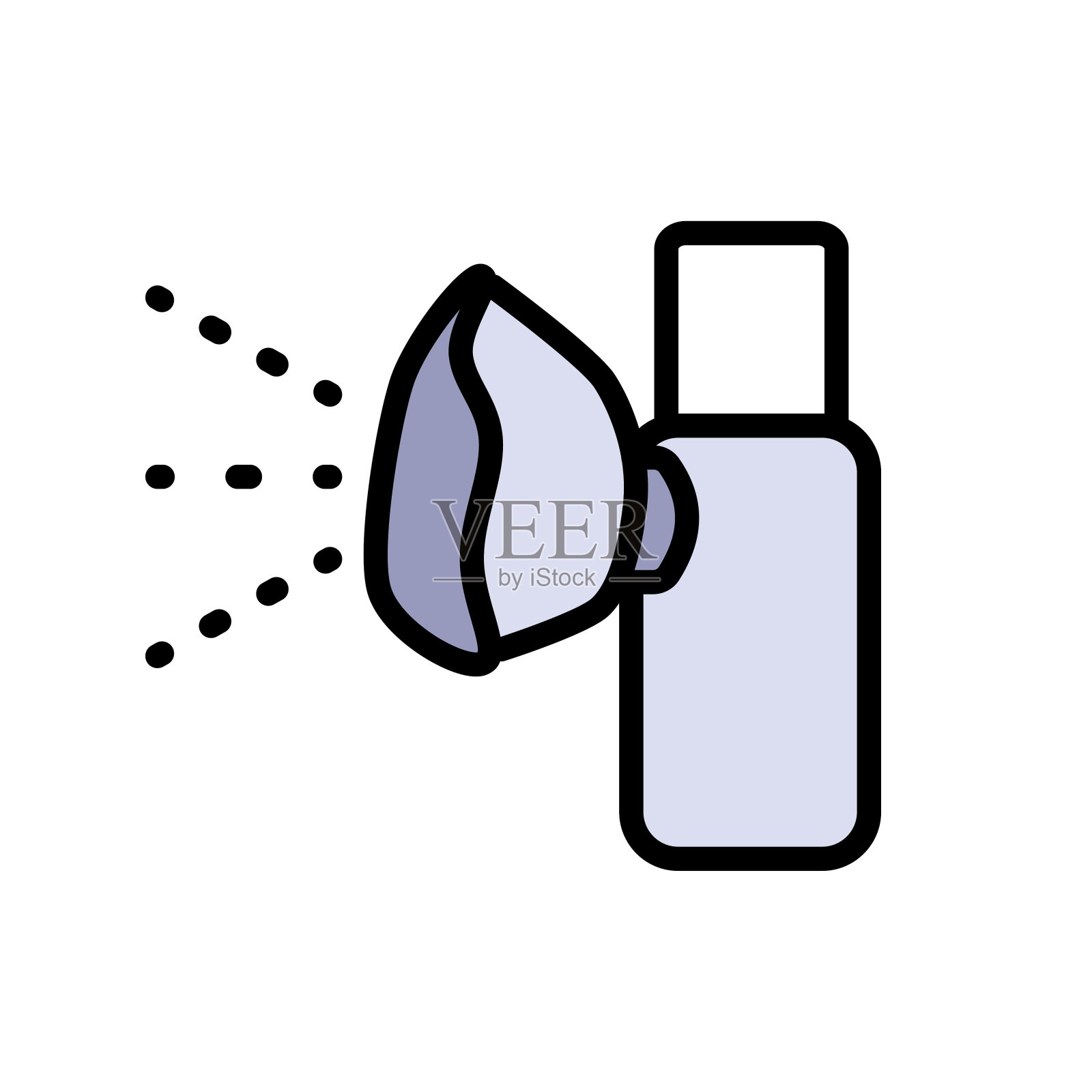 喷雾器颜色矢量图标说明标志插画图片素材