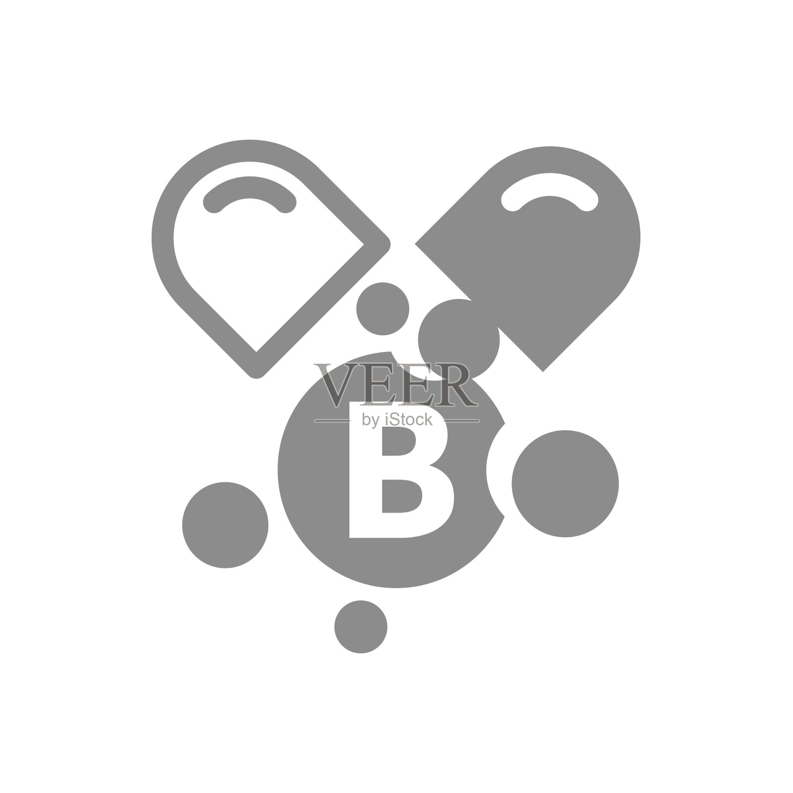 维生素b矢量图标插画图片素材