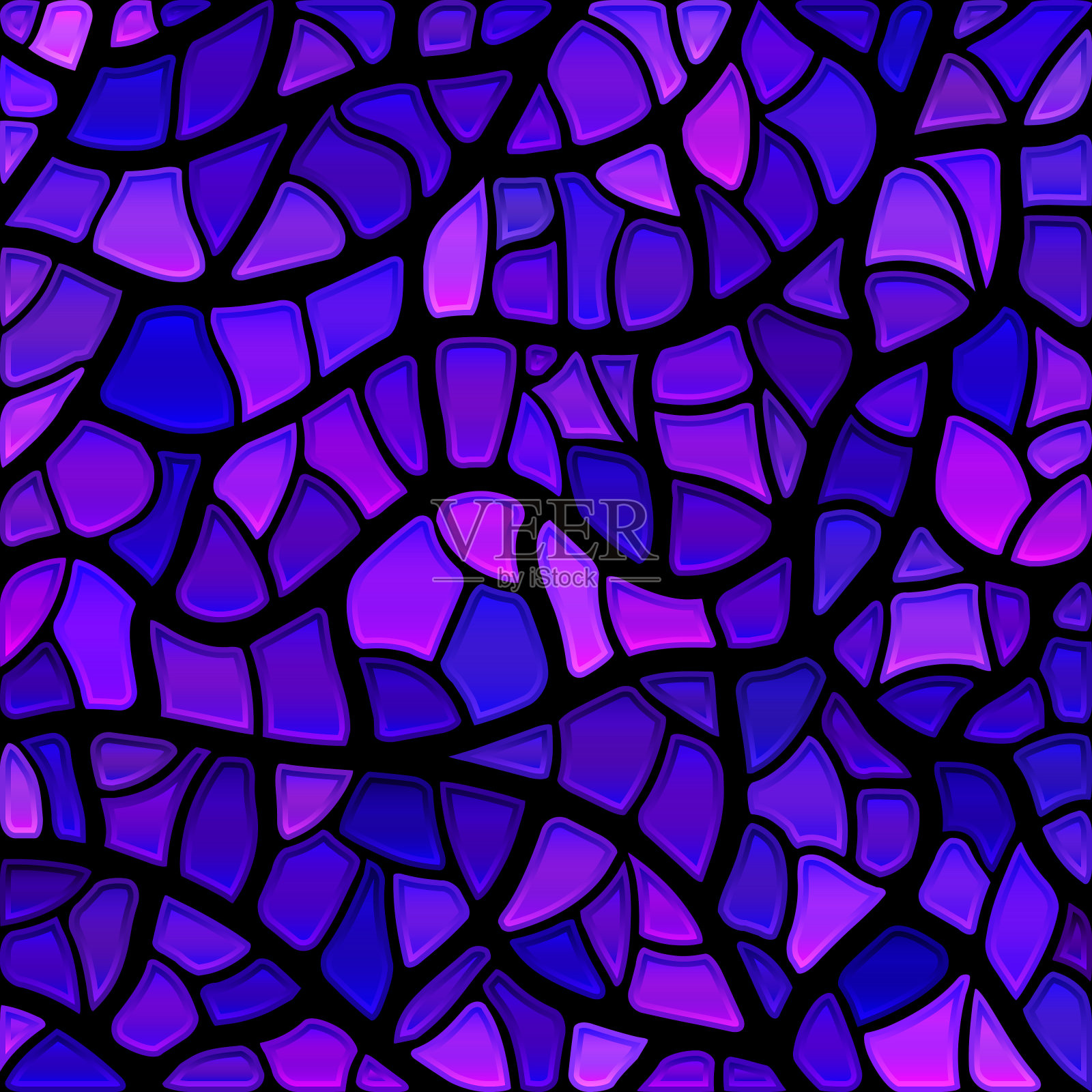 抽象矢量彩色玻璃马赛克背景插画图片素材