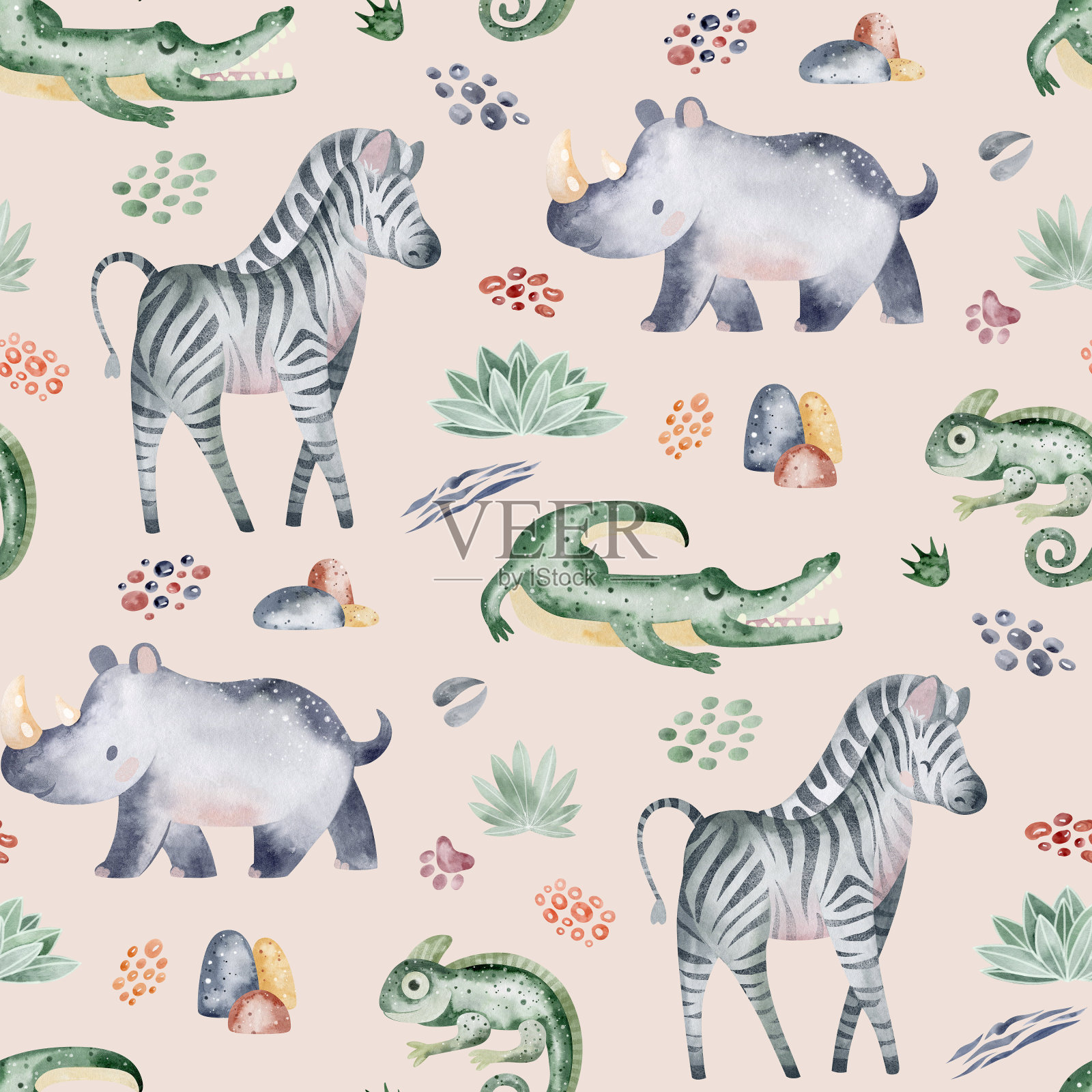 狩猎动物插画图片素材