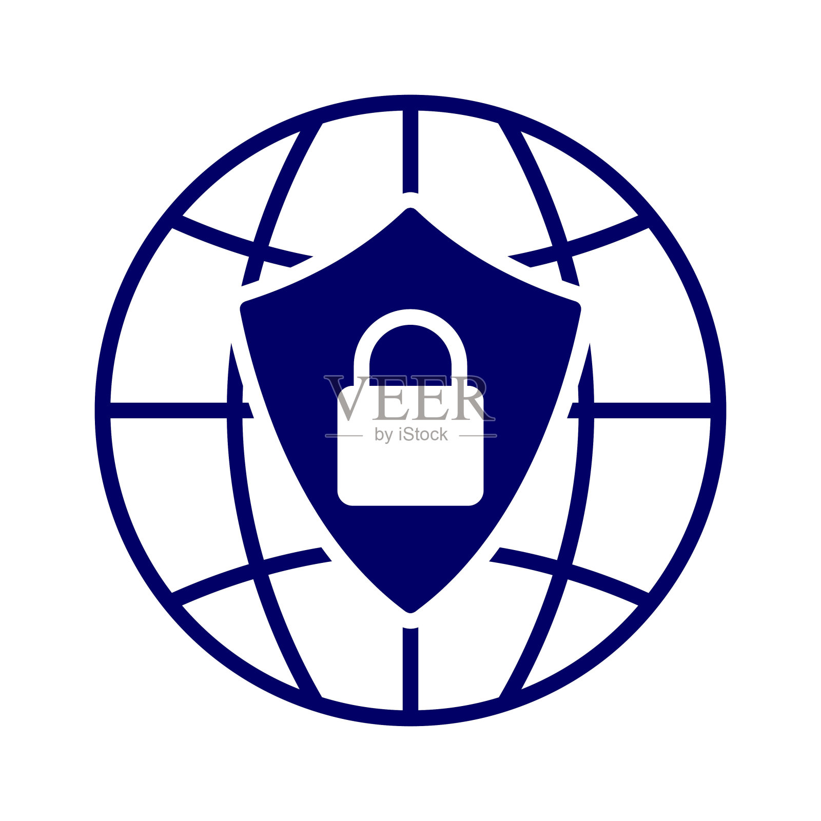 互联网安全图标插画图片素材