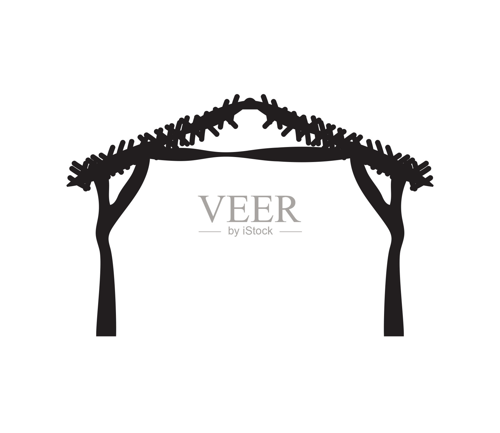 神圣的家族圣像插画图片素材