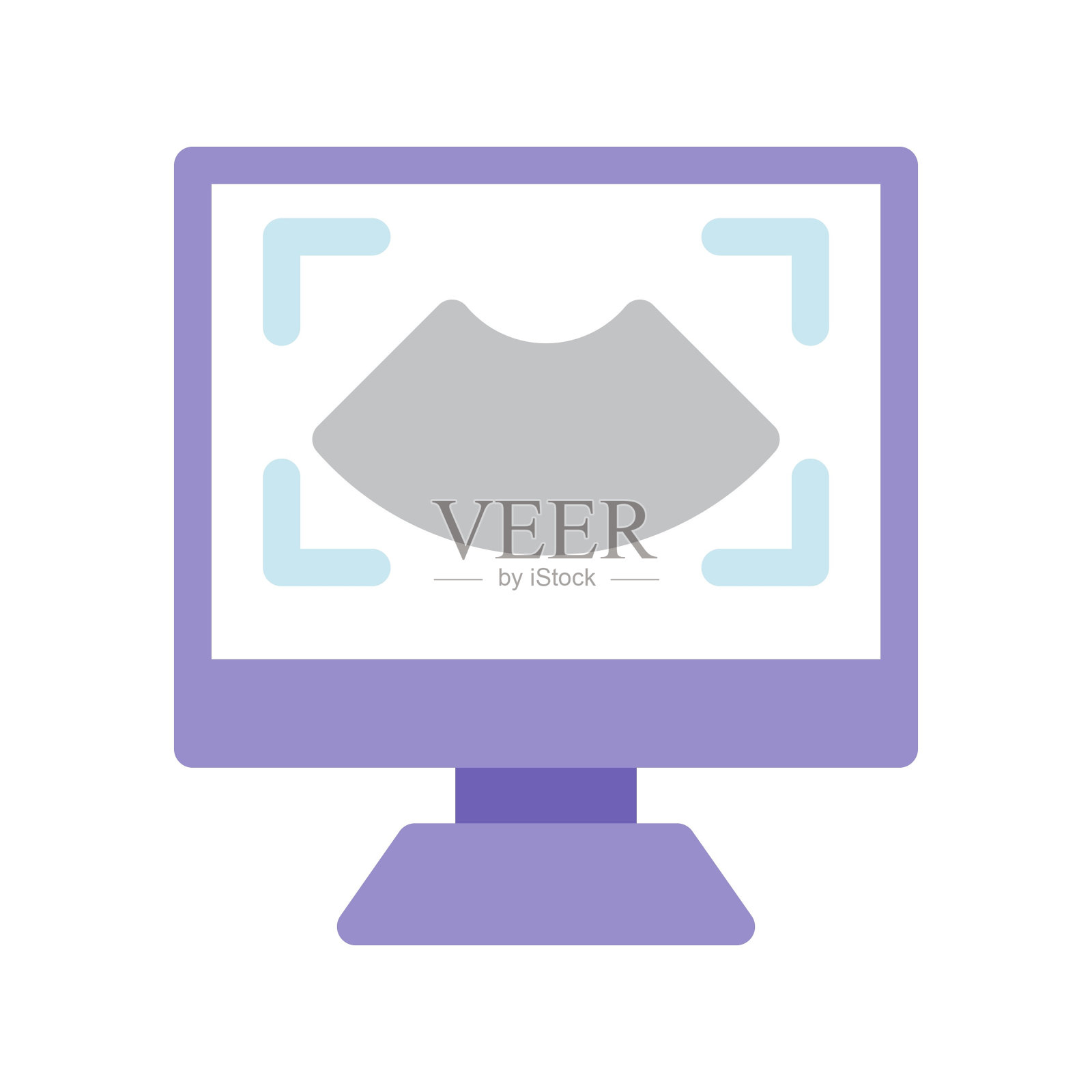 超声波图标插画图片素材