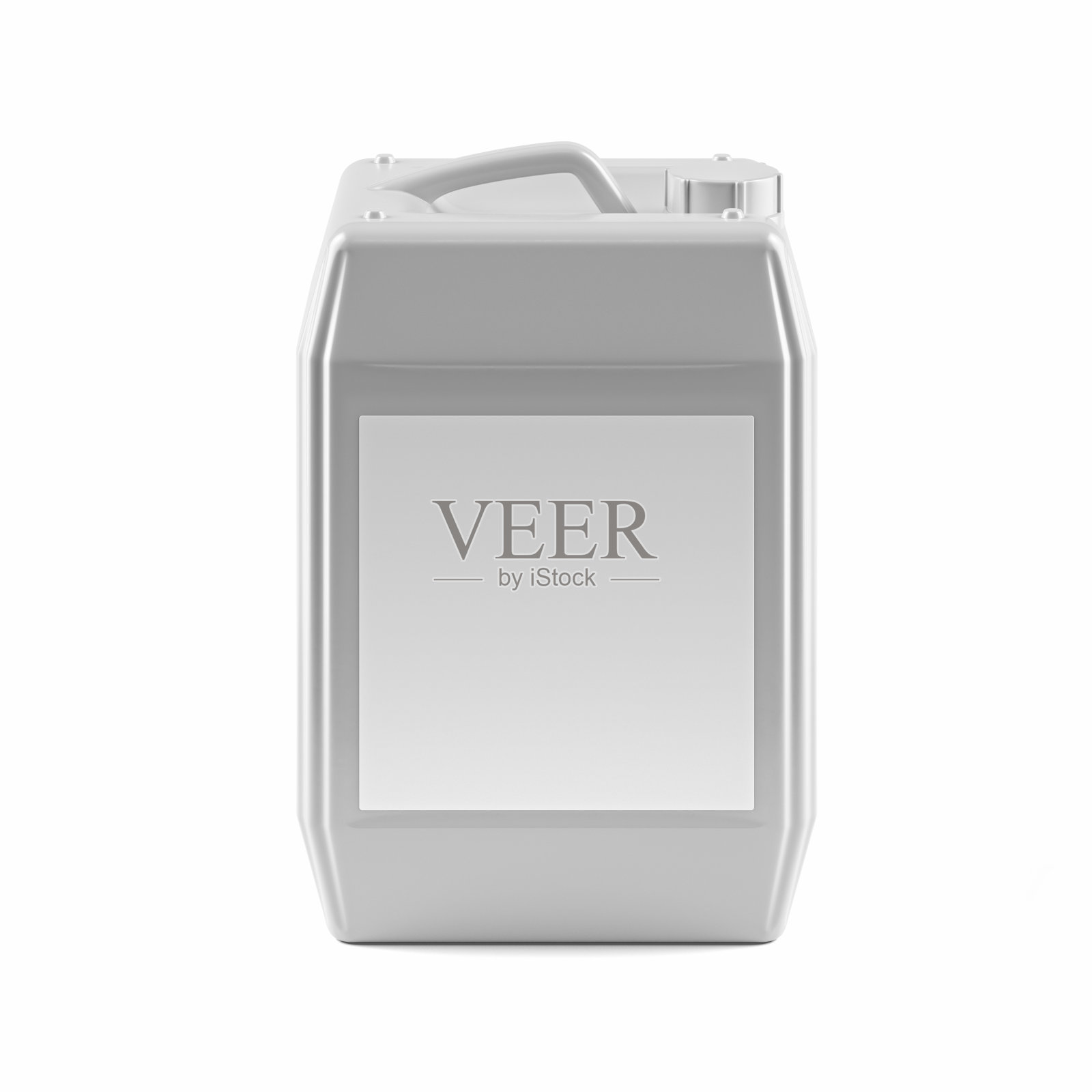 白色塑料杰瑞罐头与油，洗面奶，洗涤剂，抗菌皂，液体皂，和牛奶在一个孤立的背景。照片摄影图片