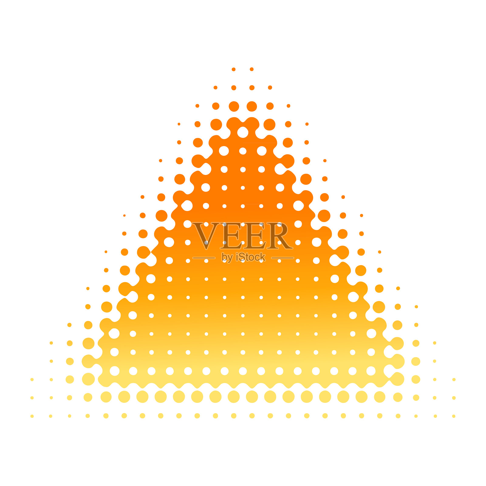 带半色调的三角形边框插画图片素材