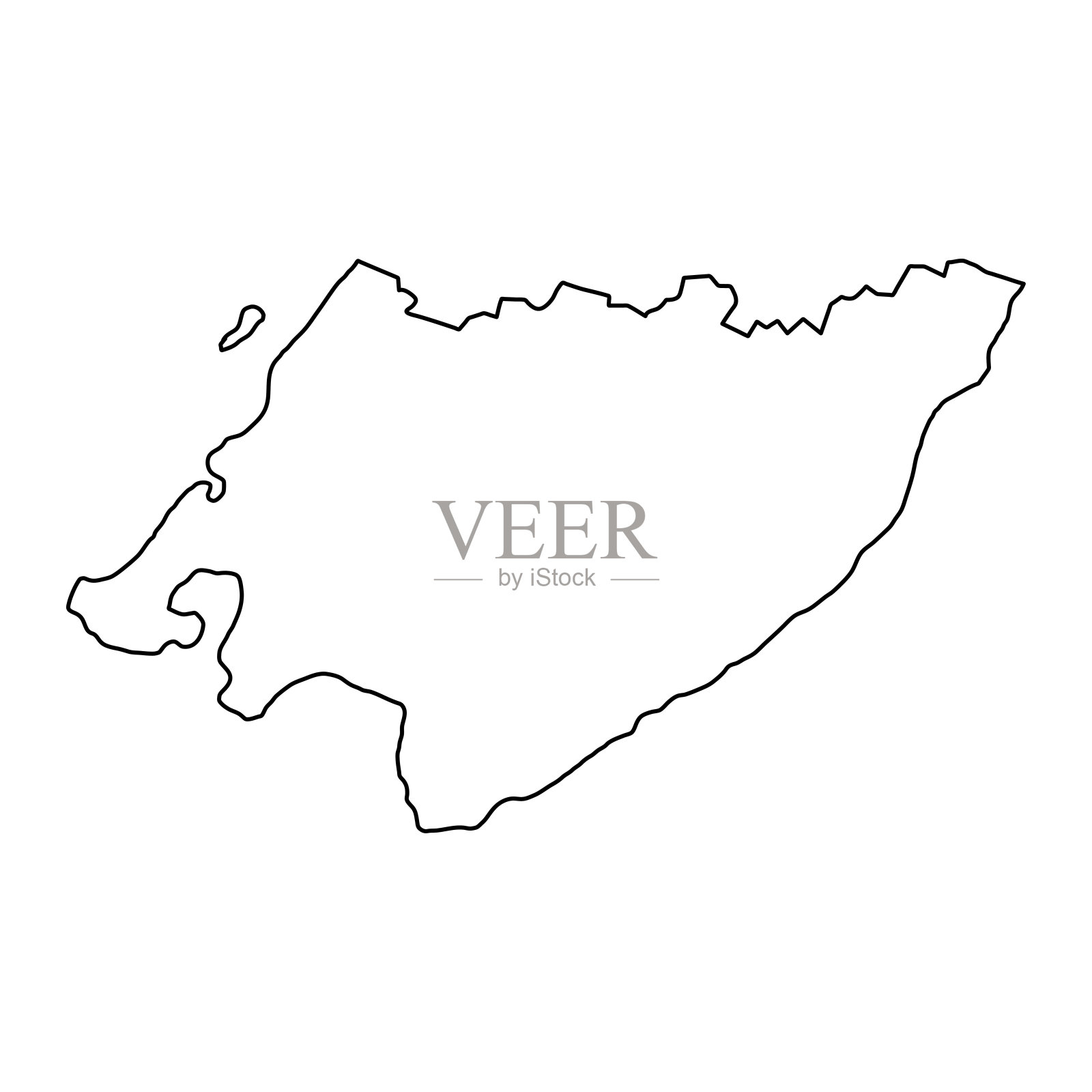 惠灵顿地区地图，新西兰行政区划。矢量插图。插画图片素材