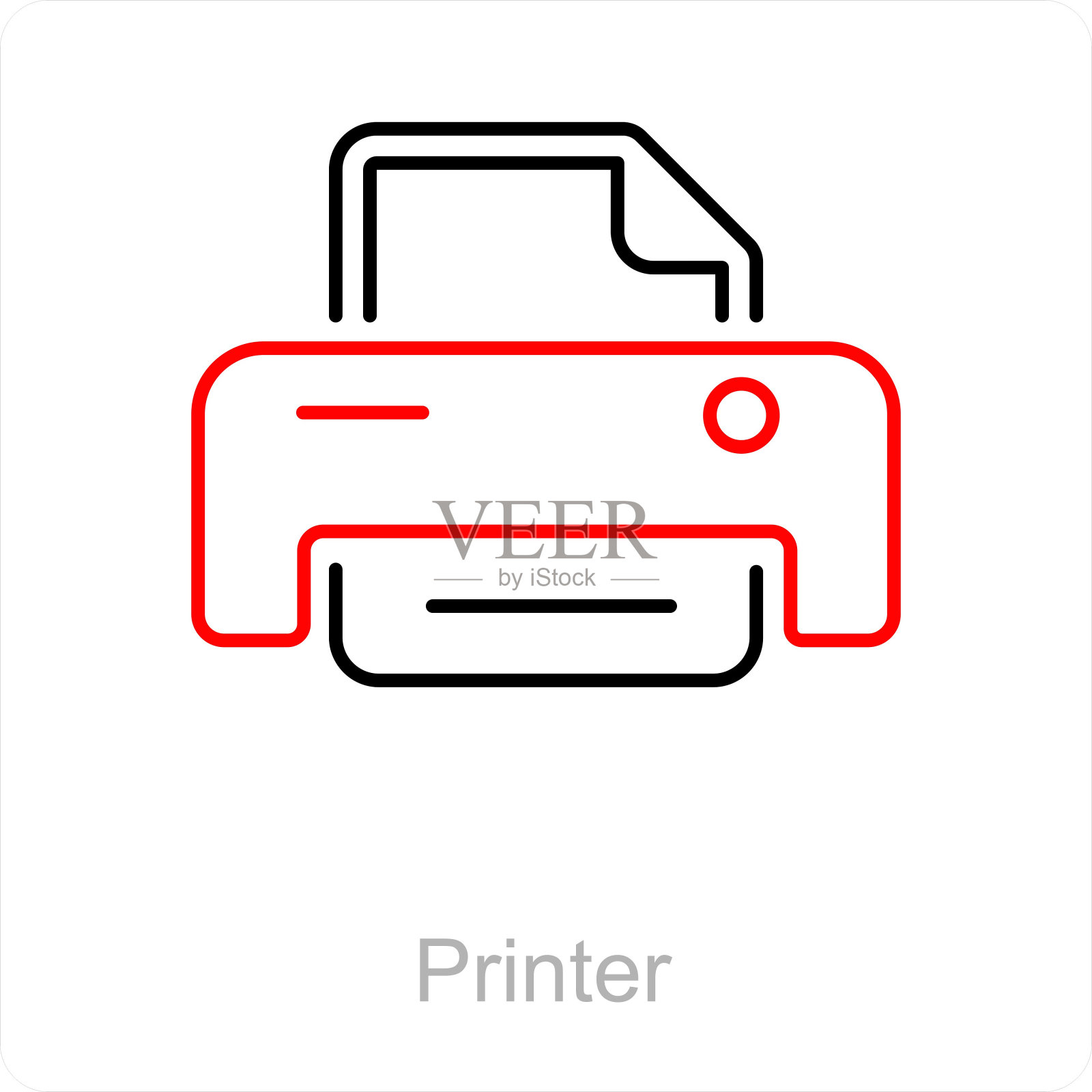 打印机插画图片素材