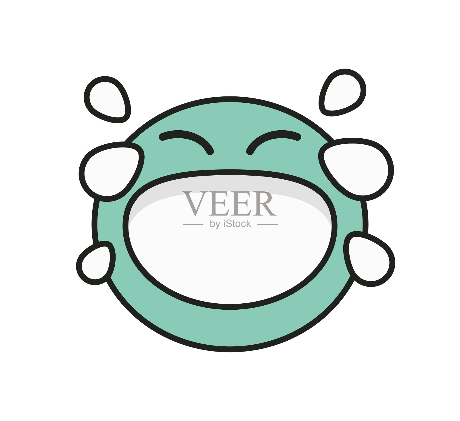 用喜极而泣的表情