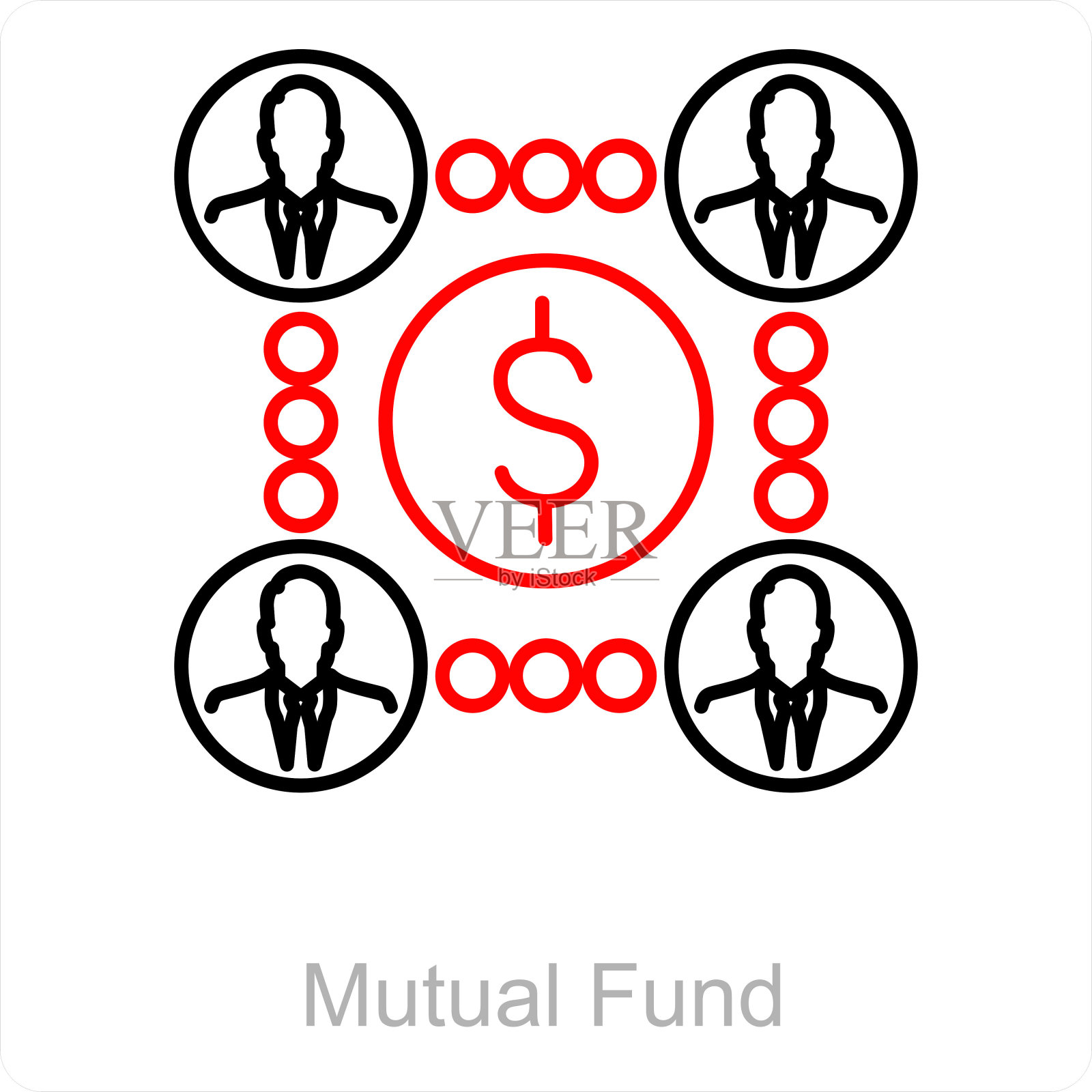 共同基金插画图片素材