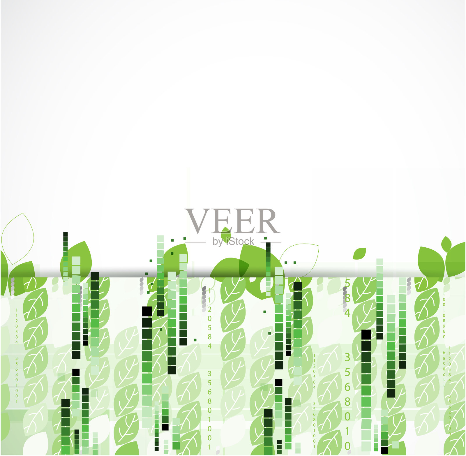 摘要保存生态未来计算机技术商业背景插画图片素材