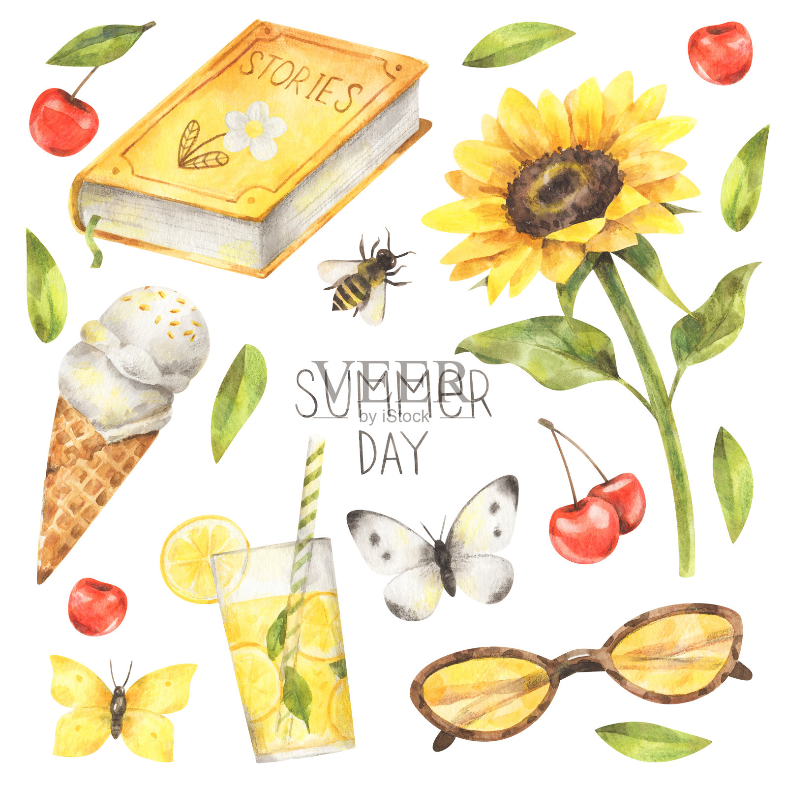 夏天插画图片素材